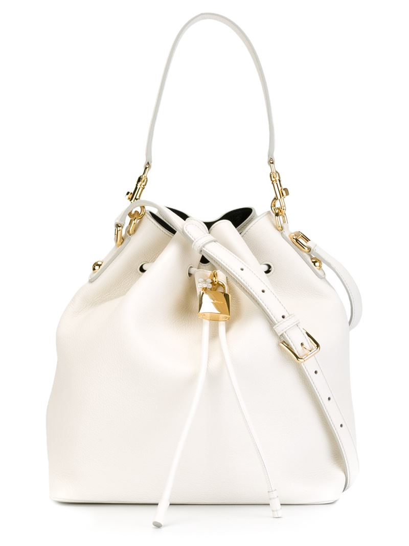 Dolce And Gabbana White Open Leather Bag dolce gabbana shoulder bag in white lyst Dolce And Gabbana White Open Leather Bag dolce gabbana shoulder bag in white lyst
