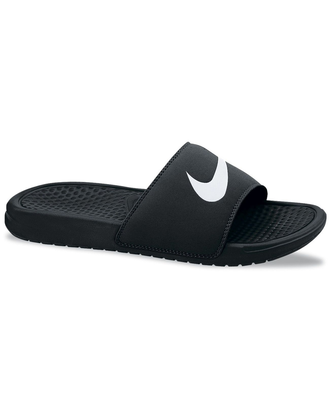 Nike Men's Benassi Swoosh Massage Slide Sandals From Finish Line in ...
