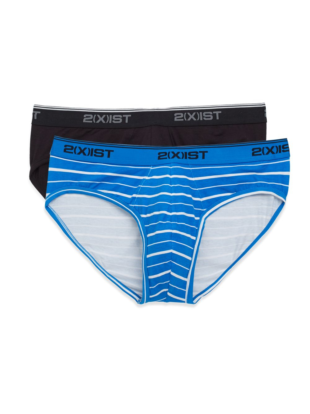 2xist Stretch Cotton No-show Briefs, 2-pack in Blue for Men | Lyst