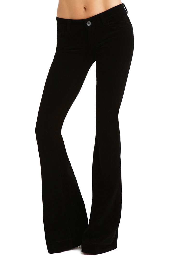J Brand 722 Love Story Corduroy In Black Forest Black Lyst