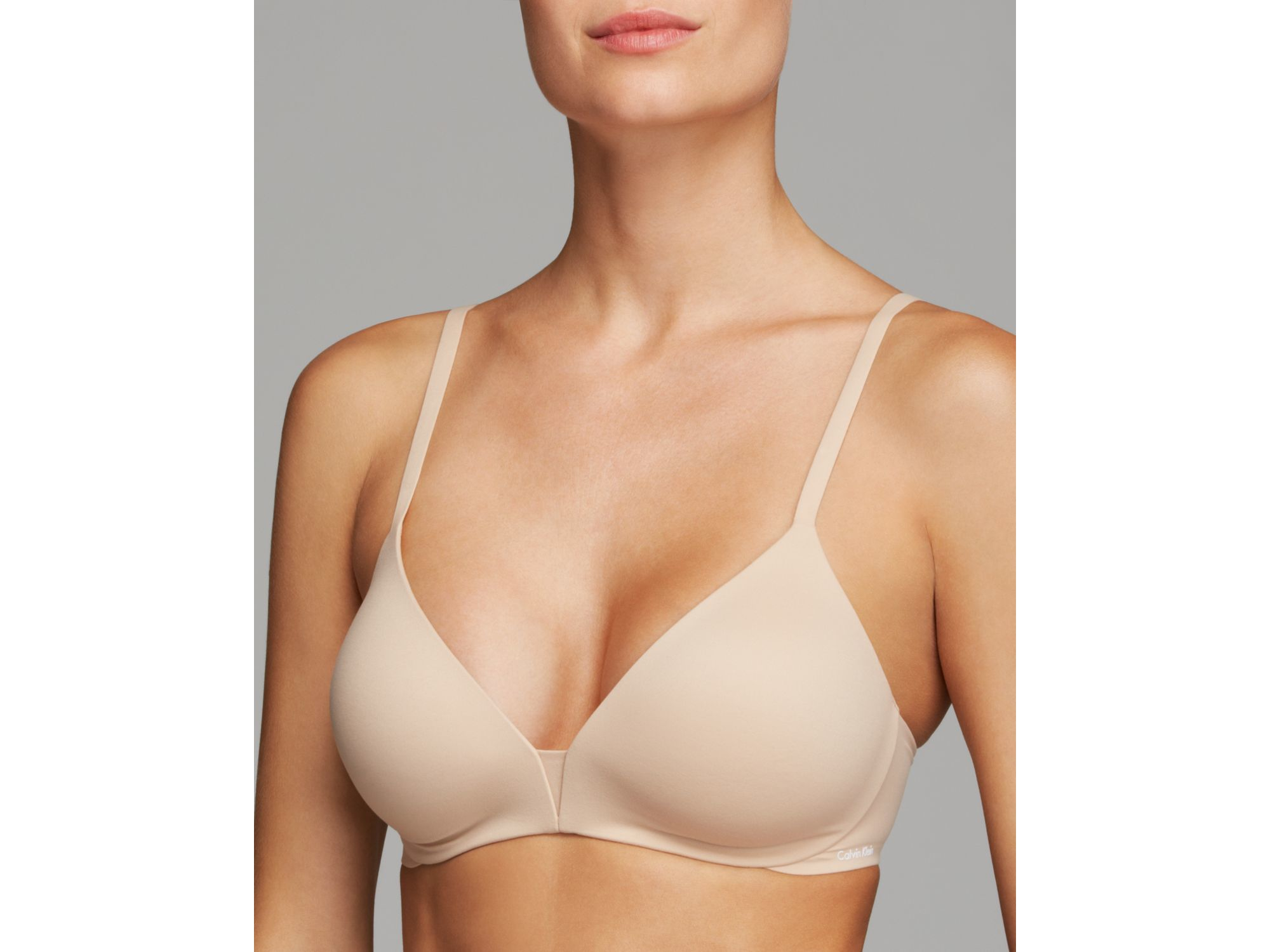Calvin Klein Synthetic Bra - Perfectly Fit Wirefree T-shirt #f3839 in  Natural - Lyst