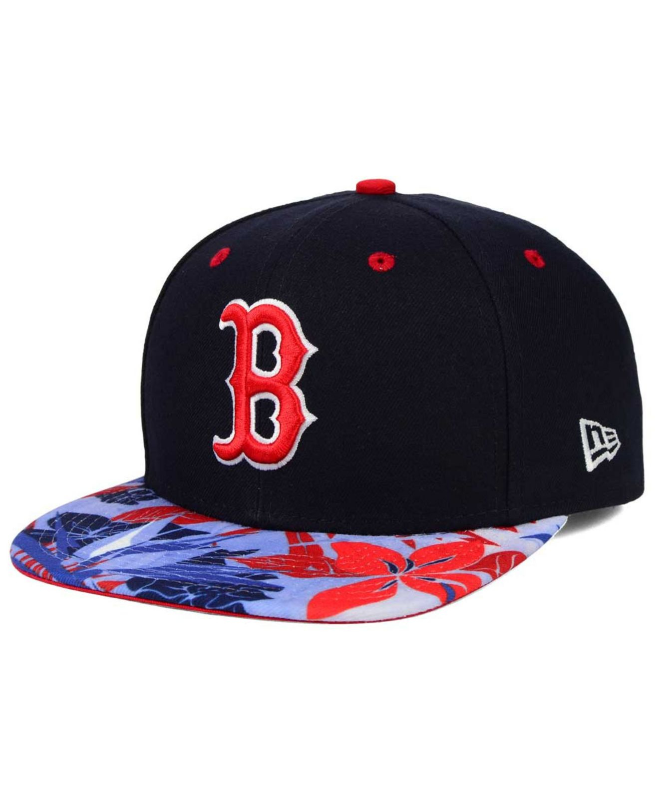 floral red sox hat