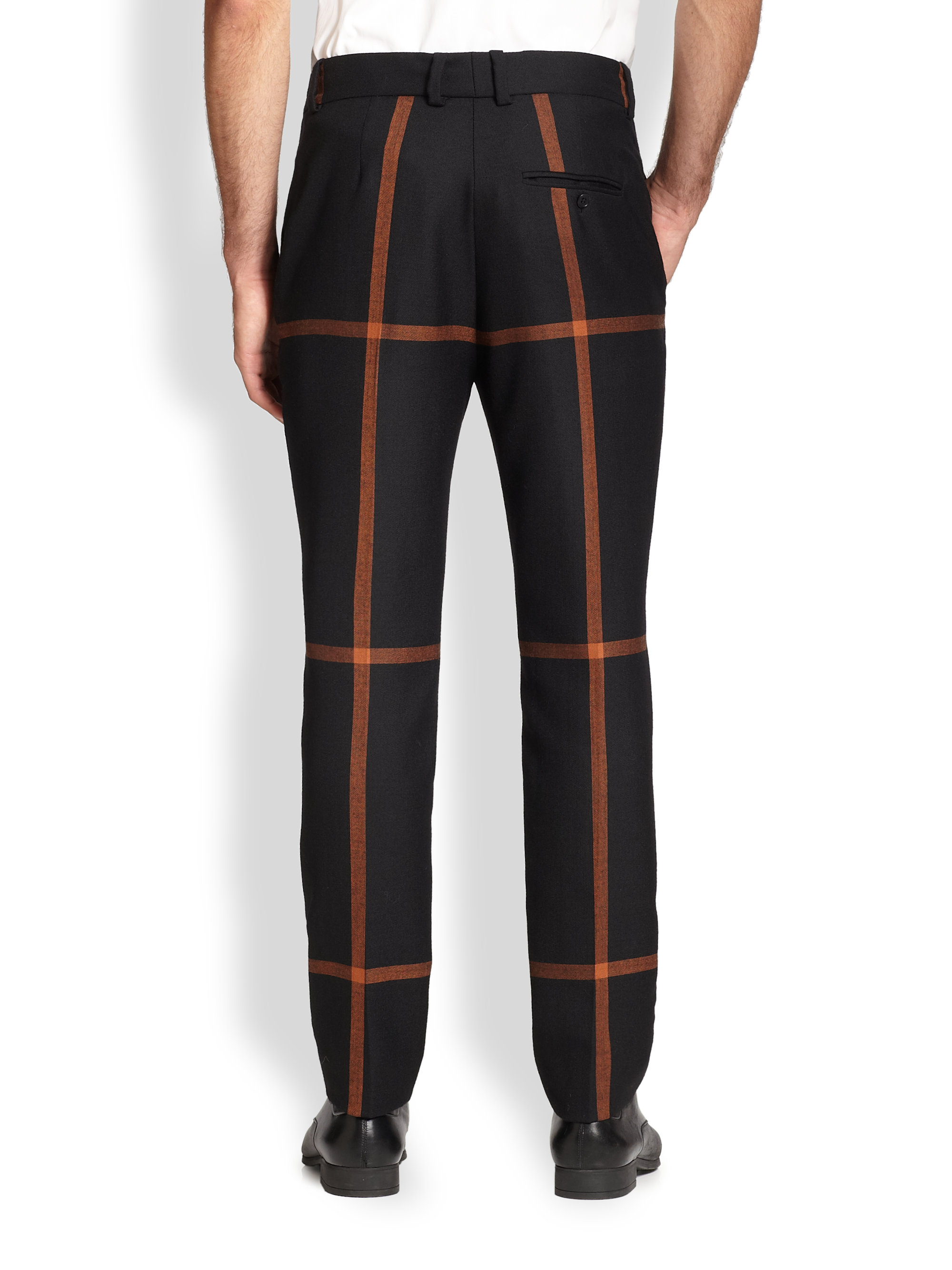 grey windowpane pants