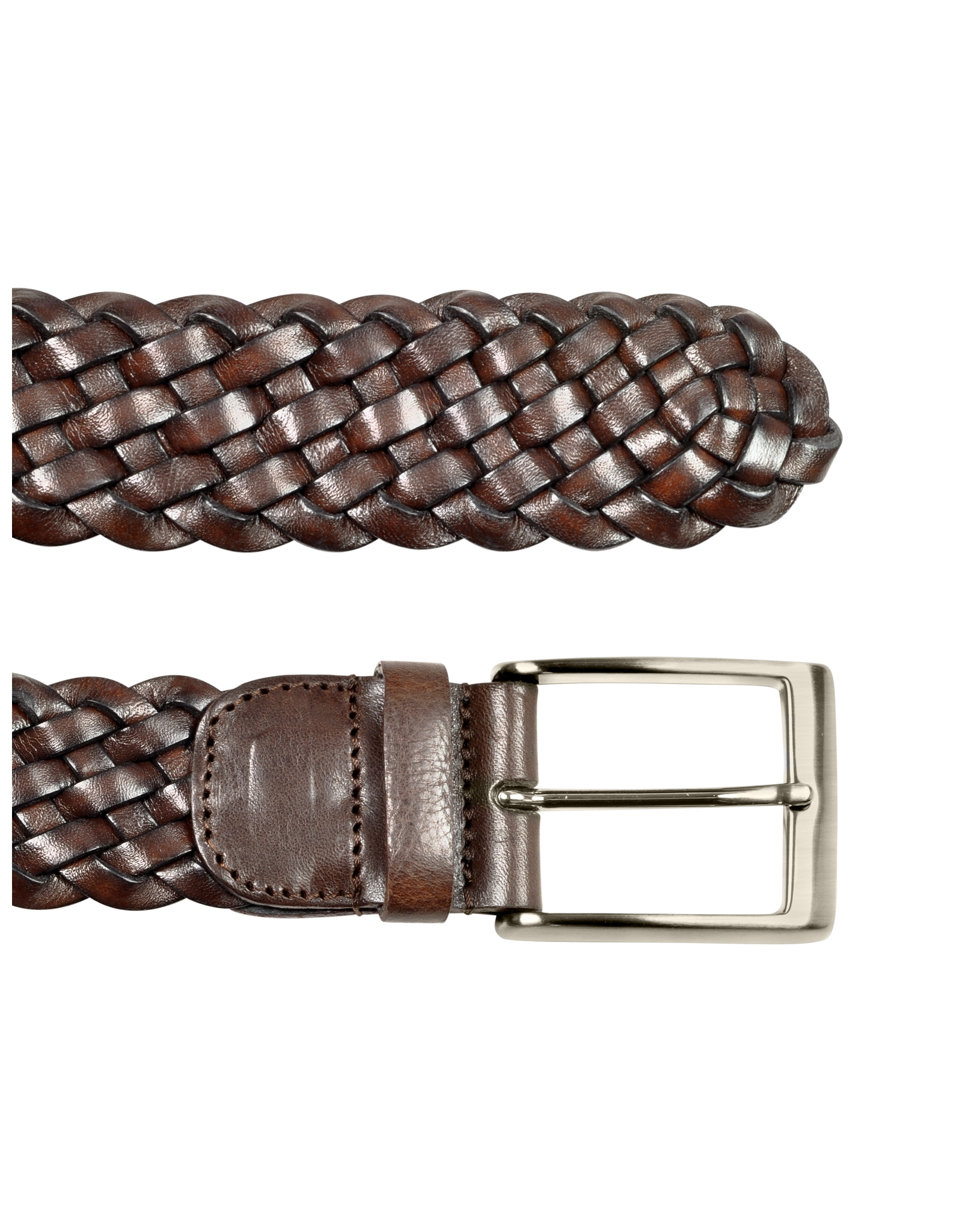 mens tan woven belt