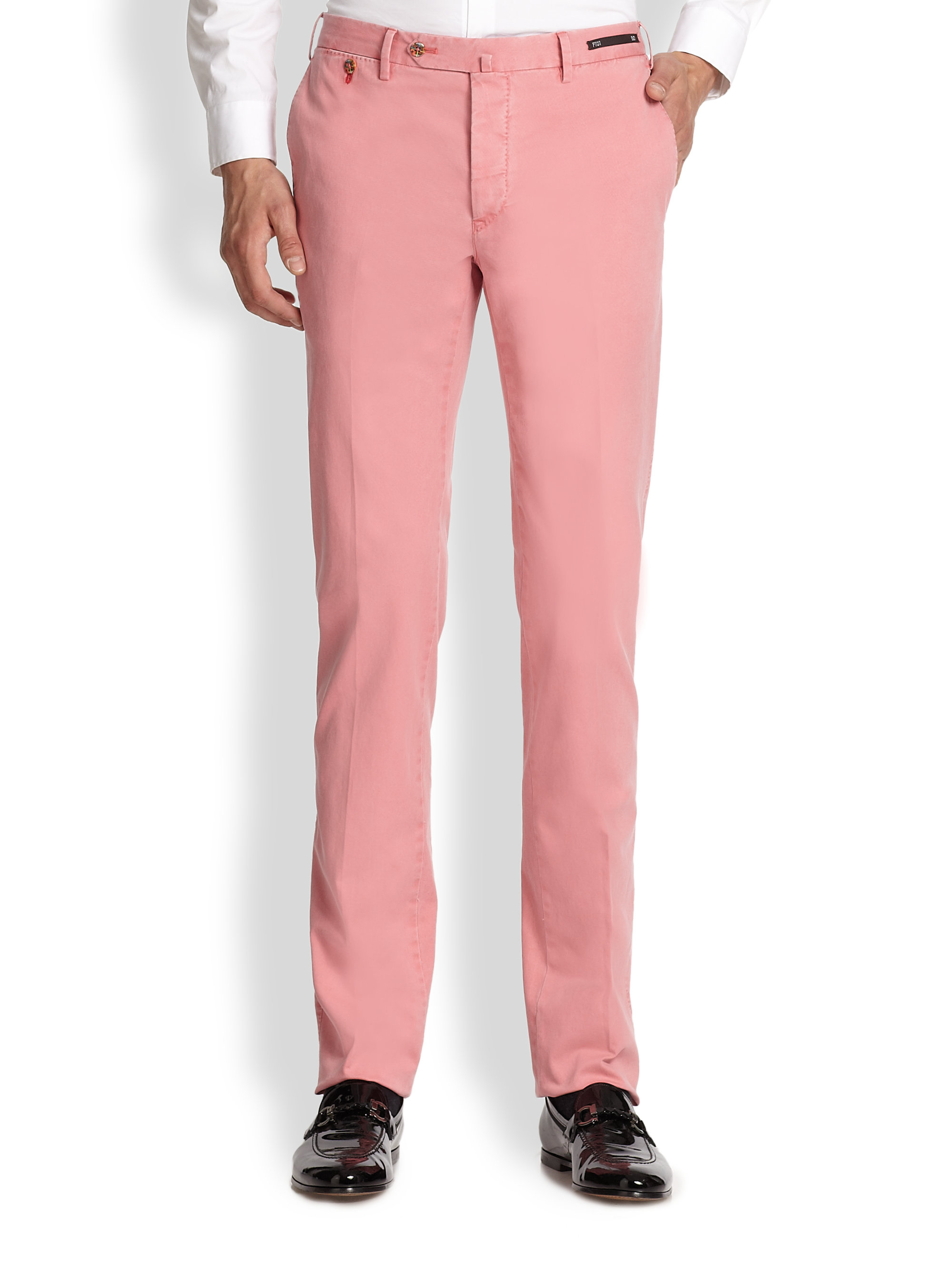 Lyst - Pt01 Pop Culture Printed-Button Pants in Pink for Men