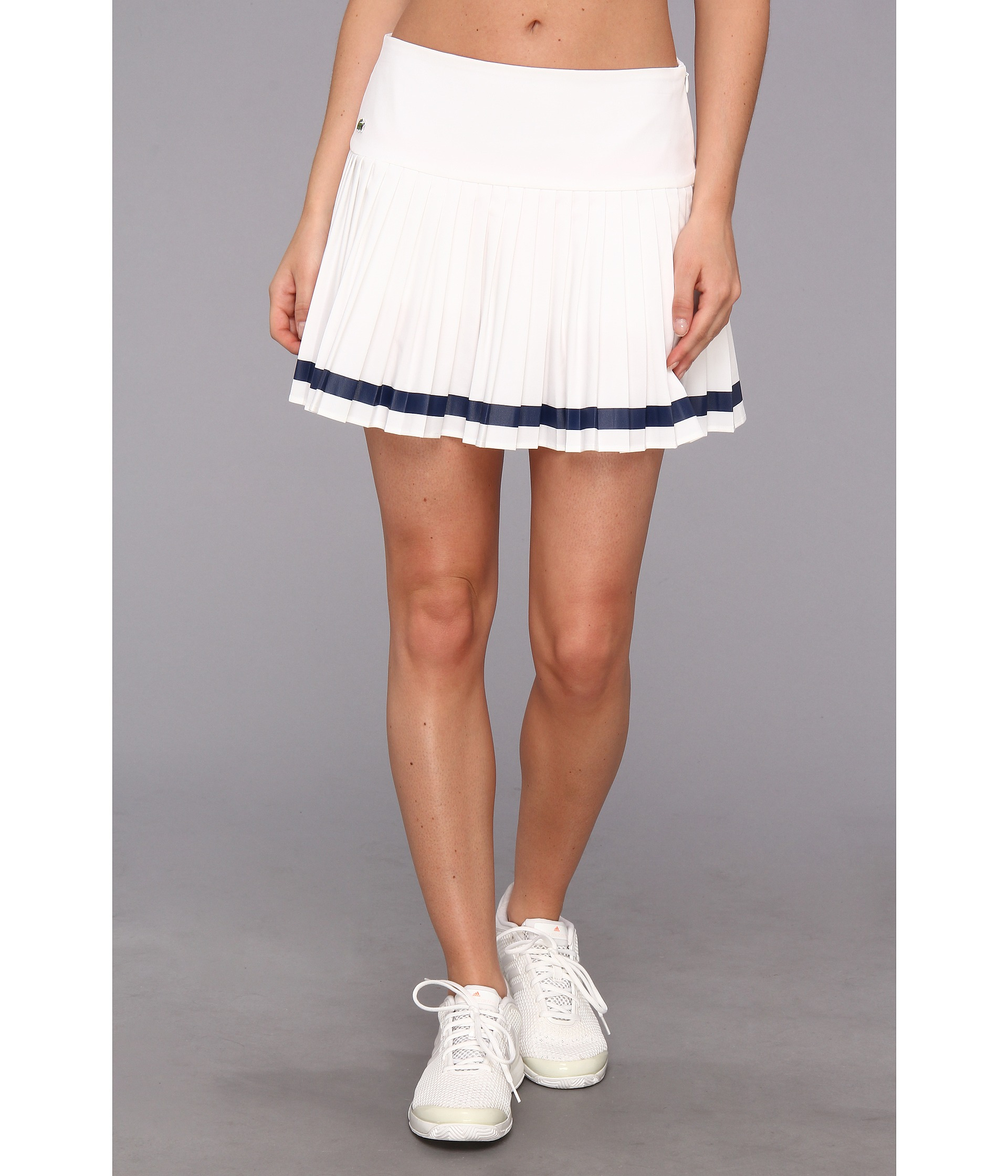 Lacoste Technical Pleated Skirt with Built in Short in White | Lyst