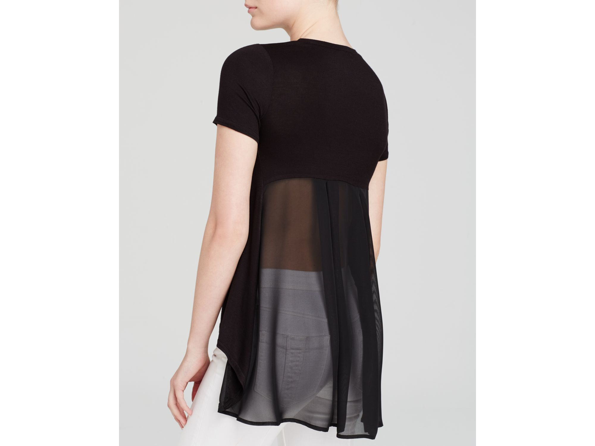 sheer back top