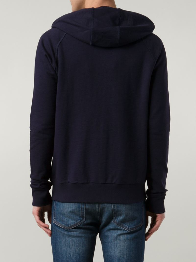 Band Of Outsiders Giant Zip Hoodie In Blue For Men Lyst Band Of Outsiders Giant Zip Hoodie In Blue For Men Lyst