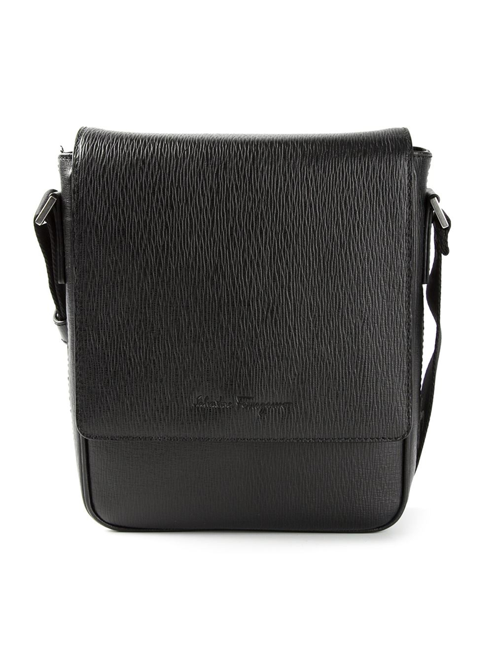 Ferragamo Messenger Bag in Black for Men | Lyst
