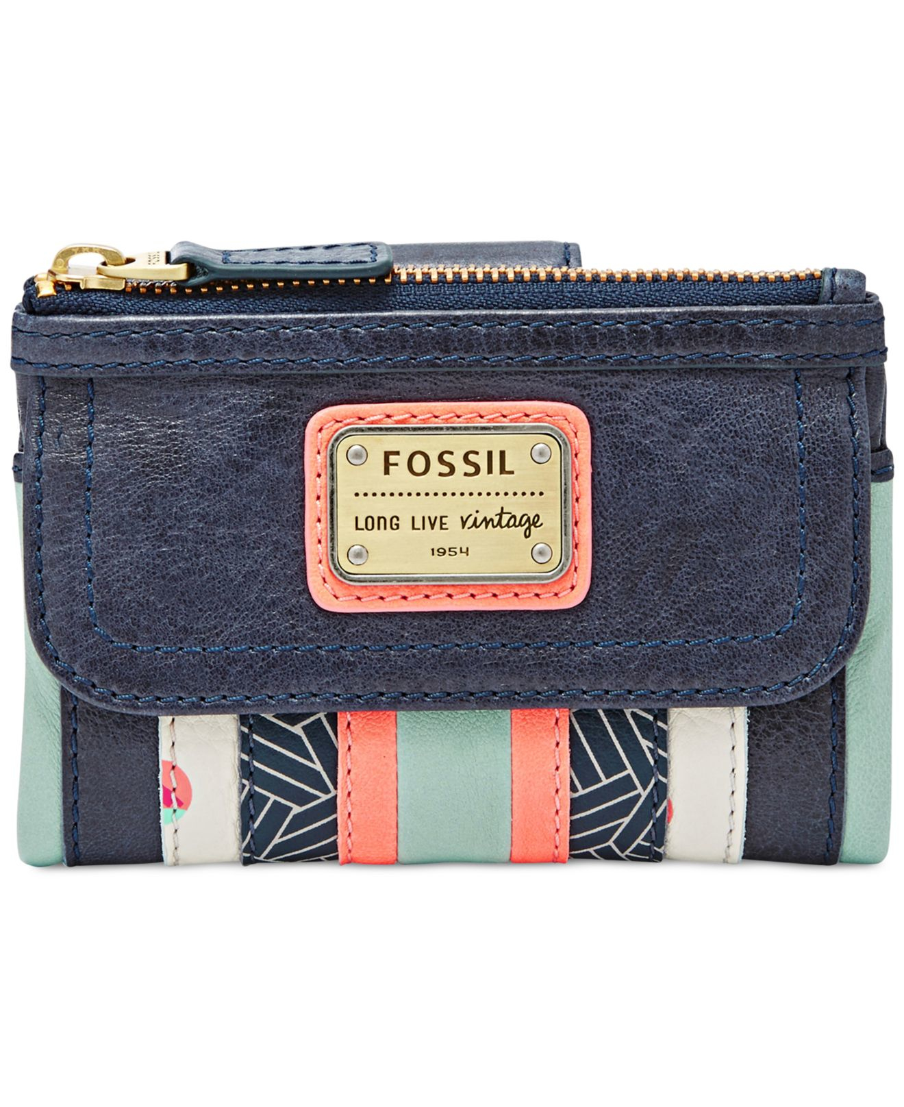 Fossil Emory Leather Wallet - Lyst