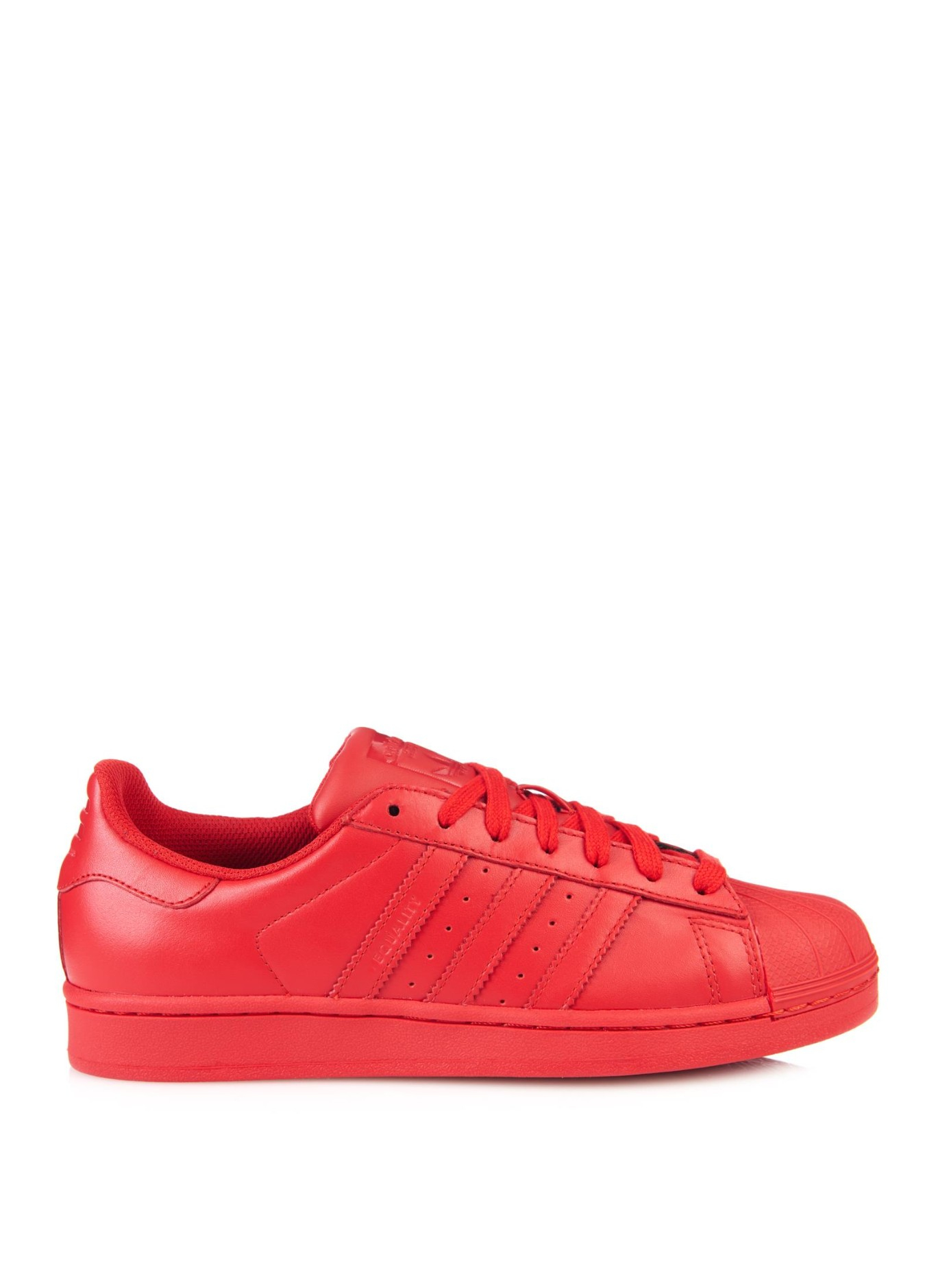adidas Superstar Supercolor Leather Trainers in Red | Lyst