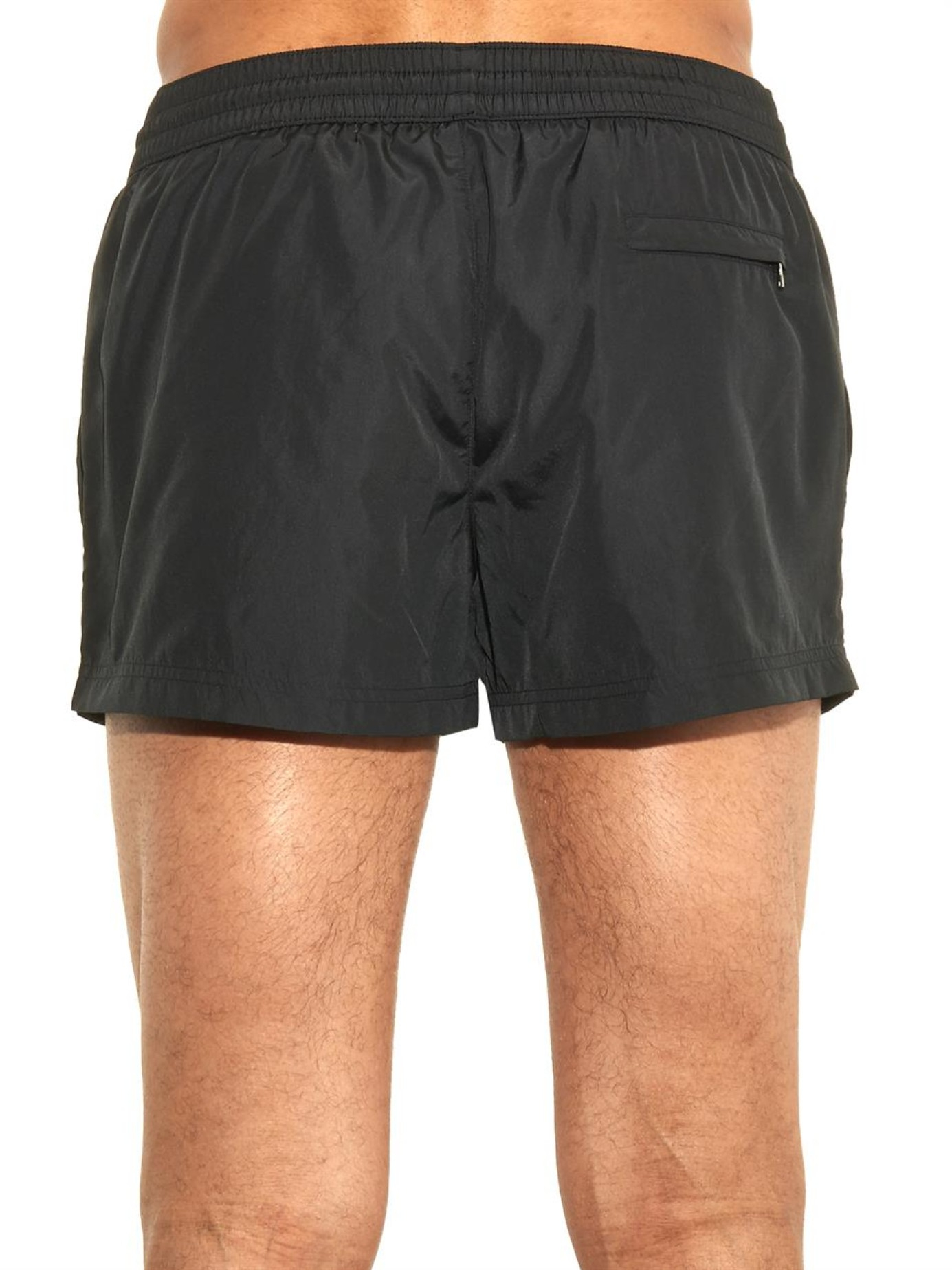 Lyst Dolce & Gabbana CrestEmbroidered Swim Shorts in Black for Men