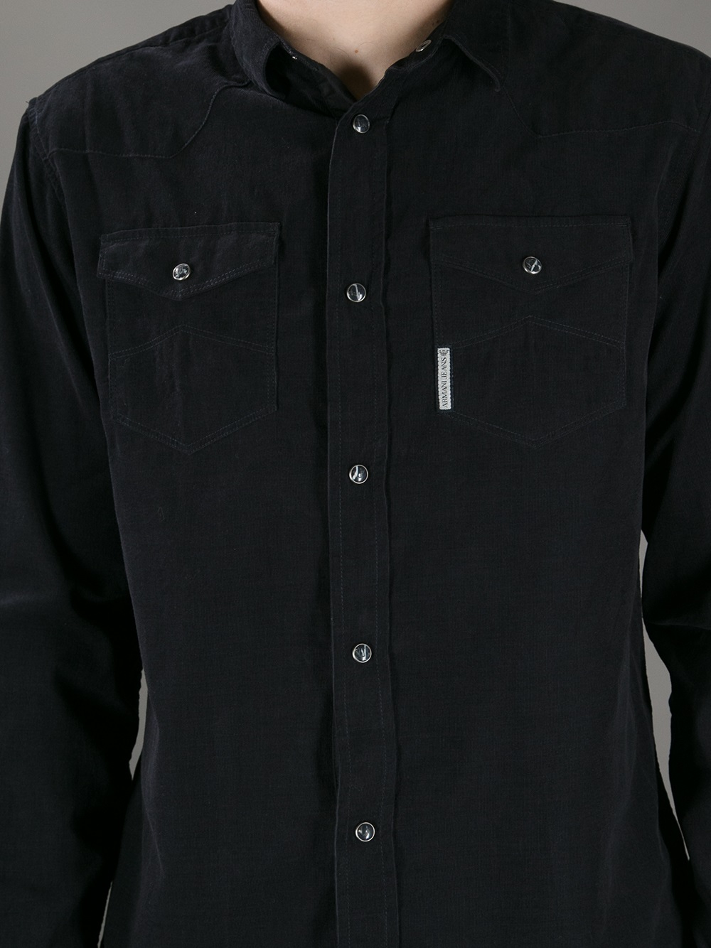 armani jeans black shirt