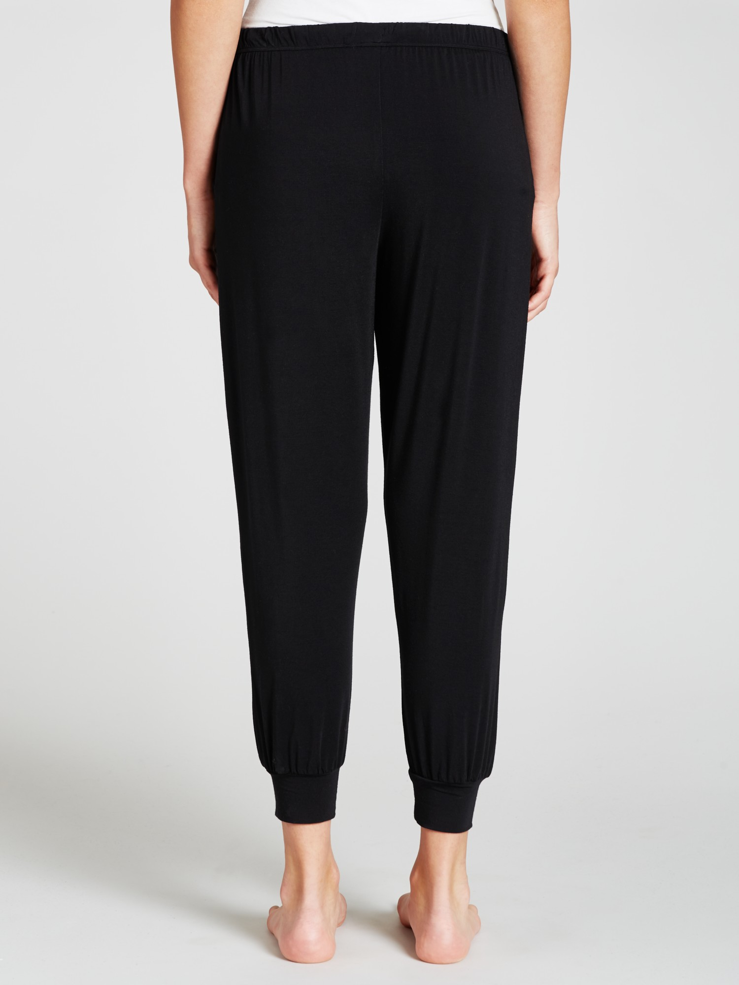 DKNY Synthetic Urban Essentials Capri Lounge Pants in Black Lyst