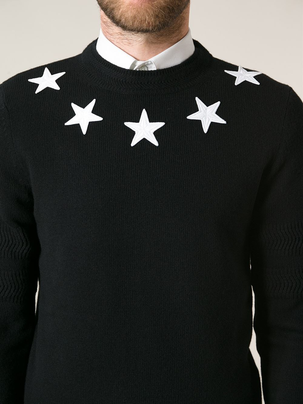 Givenchy Star Sweater in Black for Men 