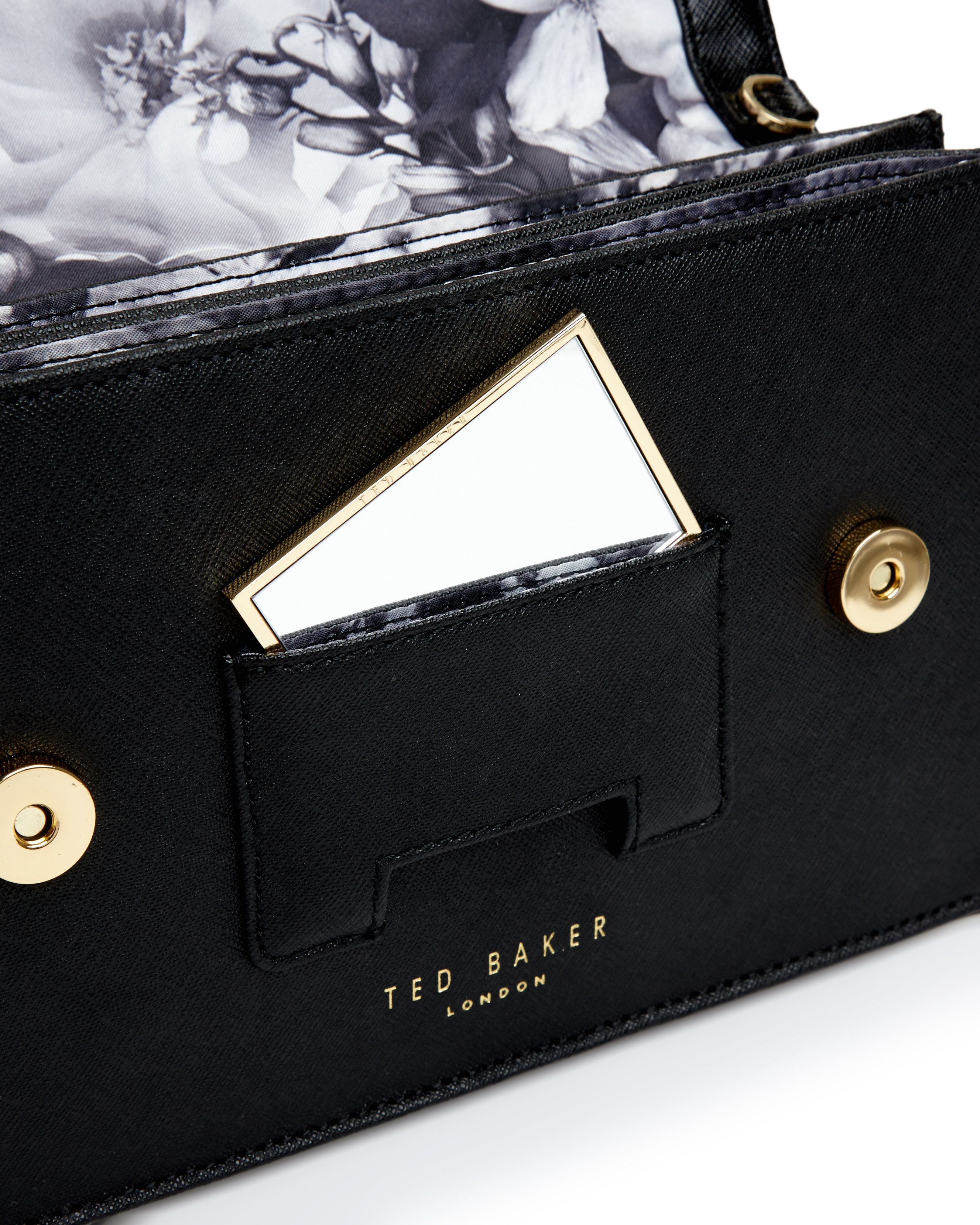 Ted baker Mariann Leather Cross Body Bag in Black Lyst