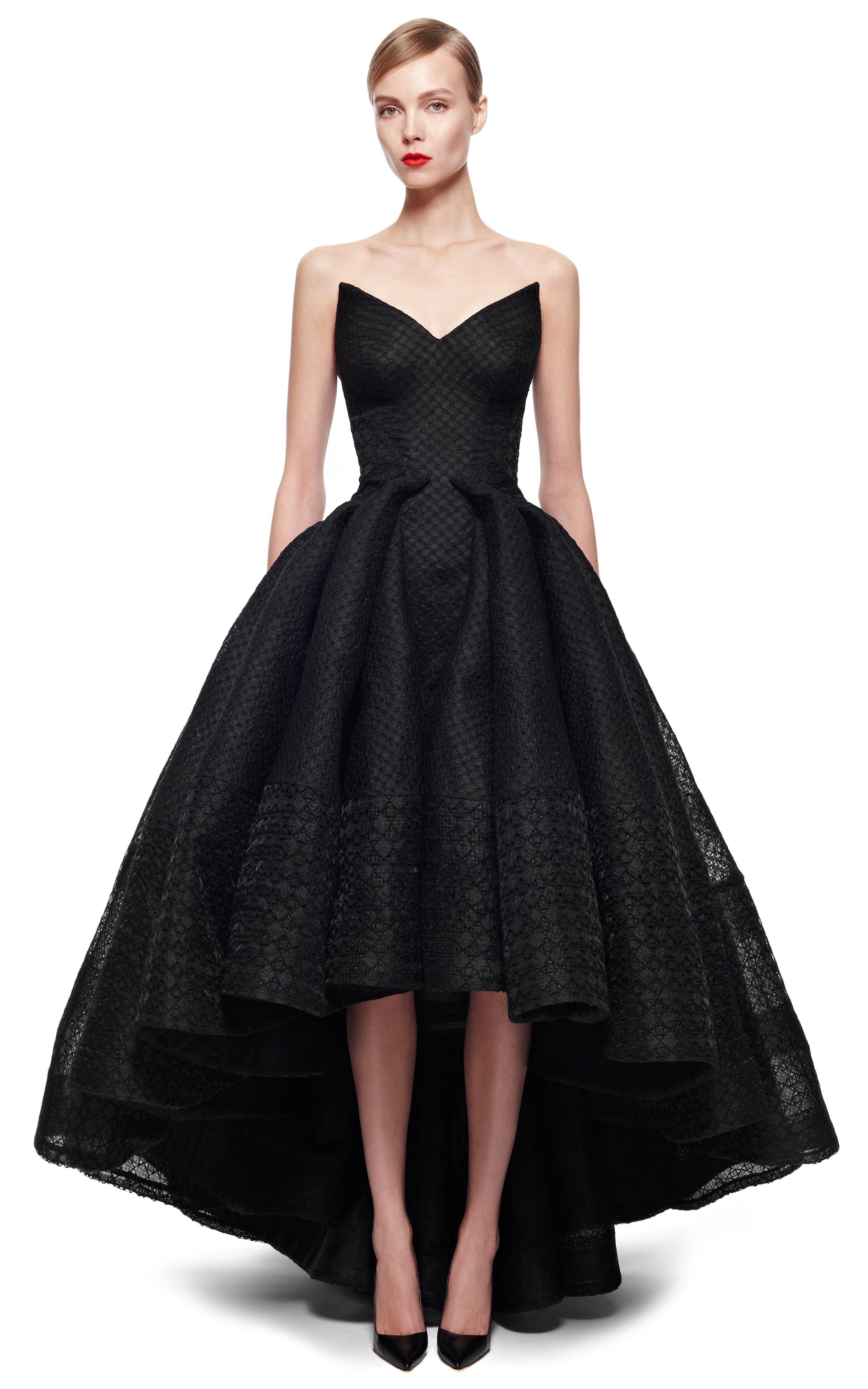 zac posen black gown