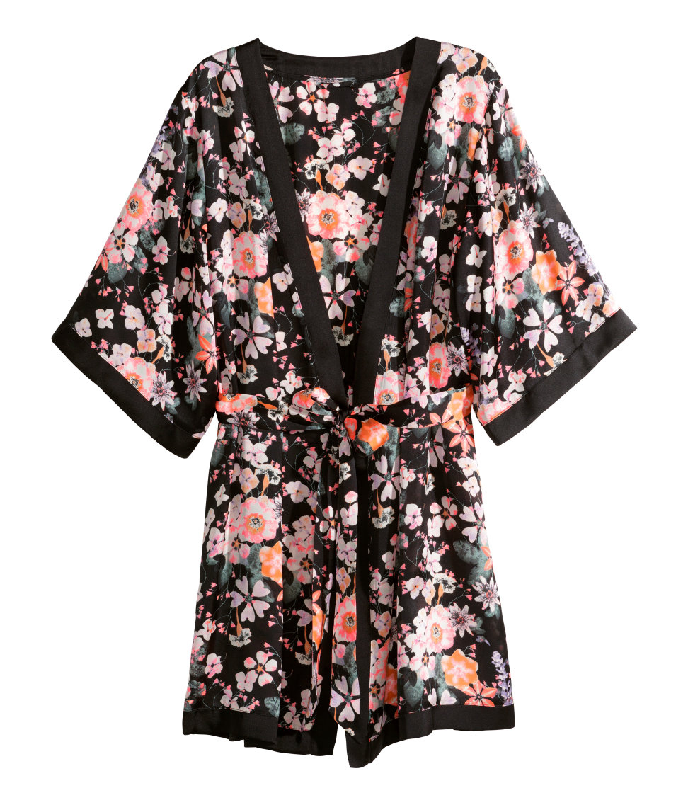 Lyst H&m Kimono in Black
