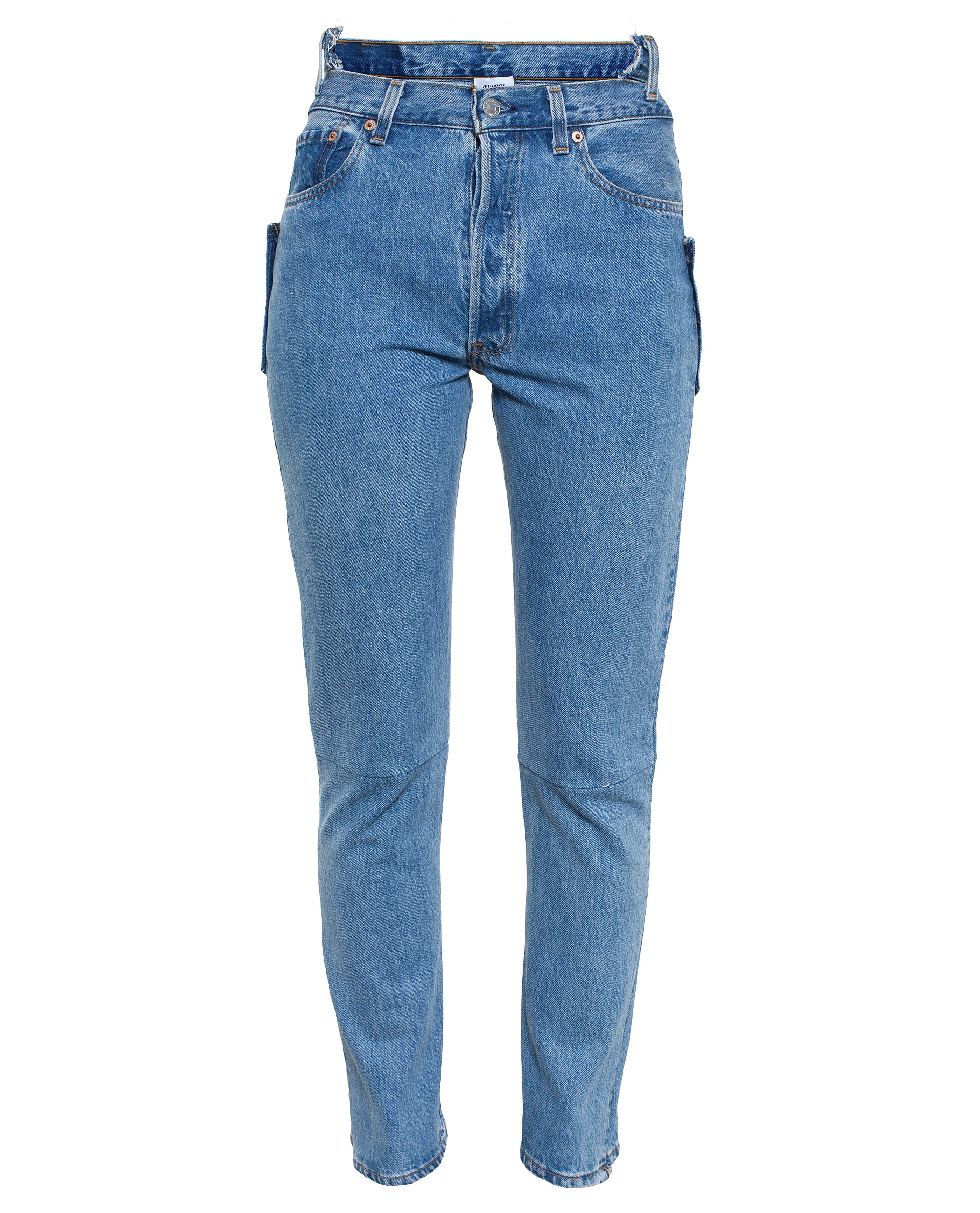 Vetements High Waisted Jeans in Blue | Lyst