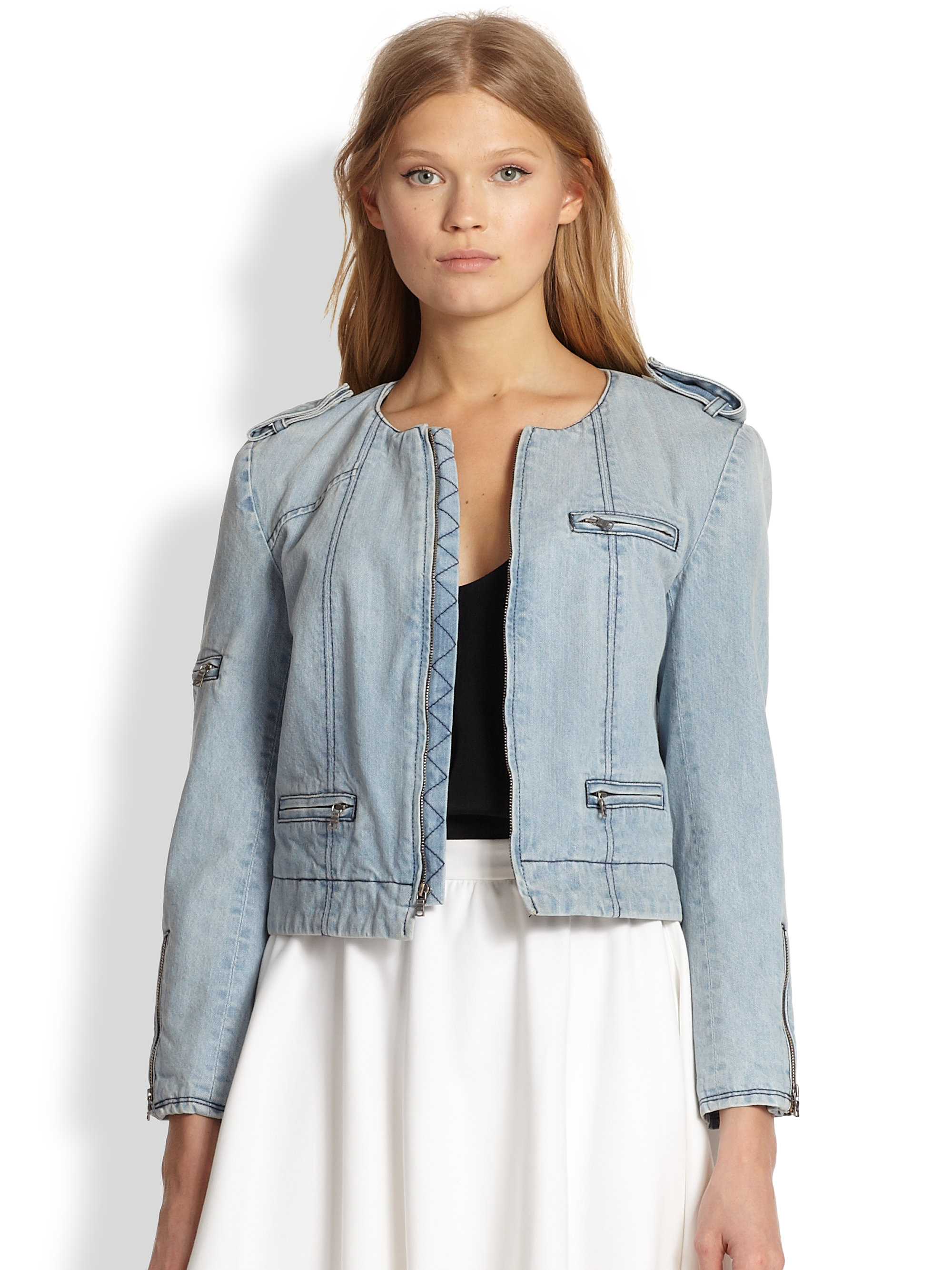 alice olivia denim jacket