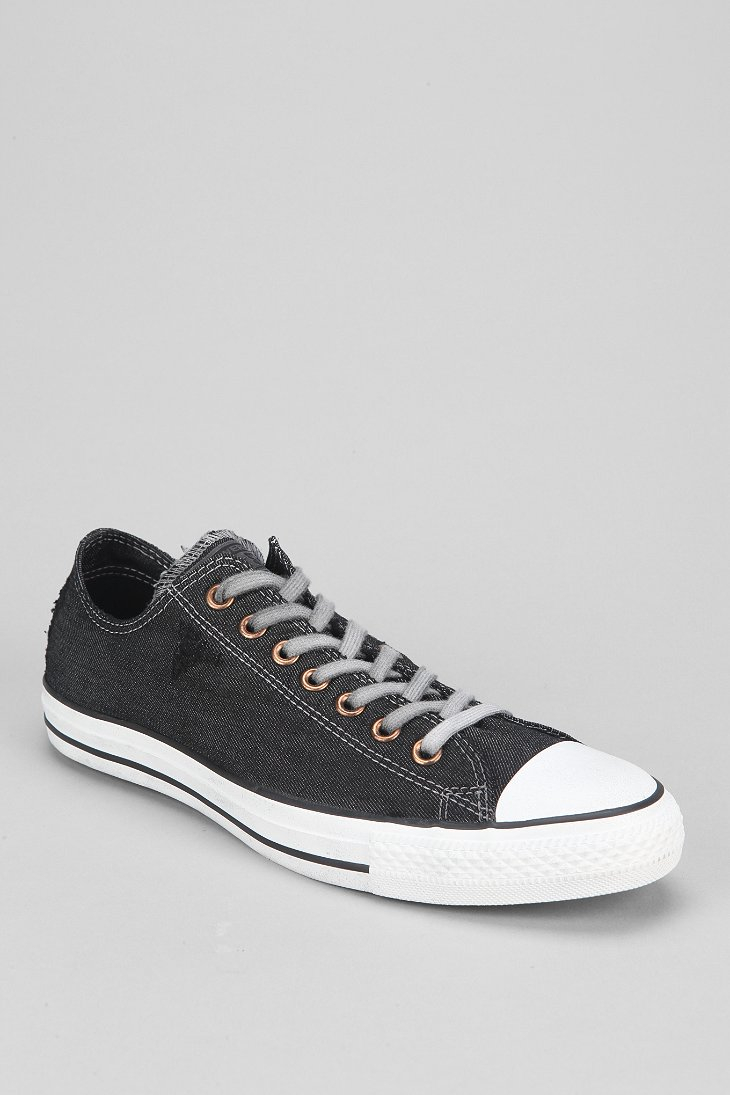Converse Chuck Taylor All Star Denim Lowtop Mens Sneaker in Black for Men |  Lyst