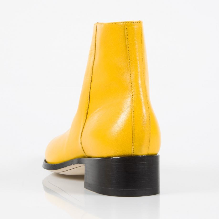 mens yellow boots paul smith s yellow buffalino leather ollis boots in mens yellow boots paul smith s yellow buffalino leather ollis boots in