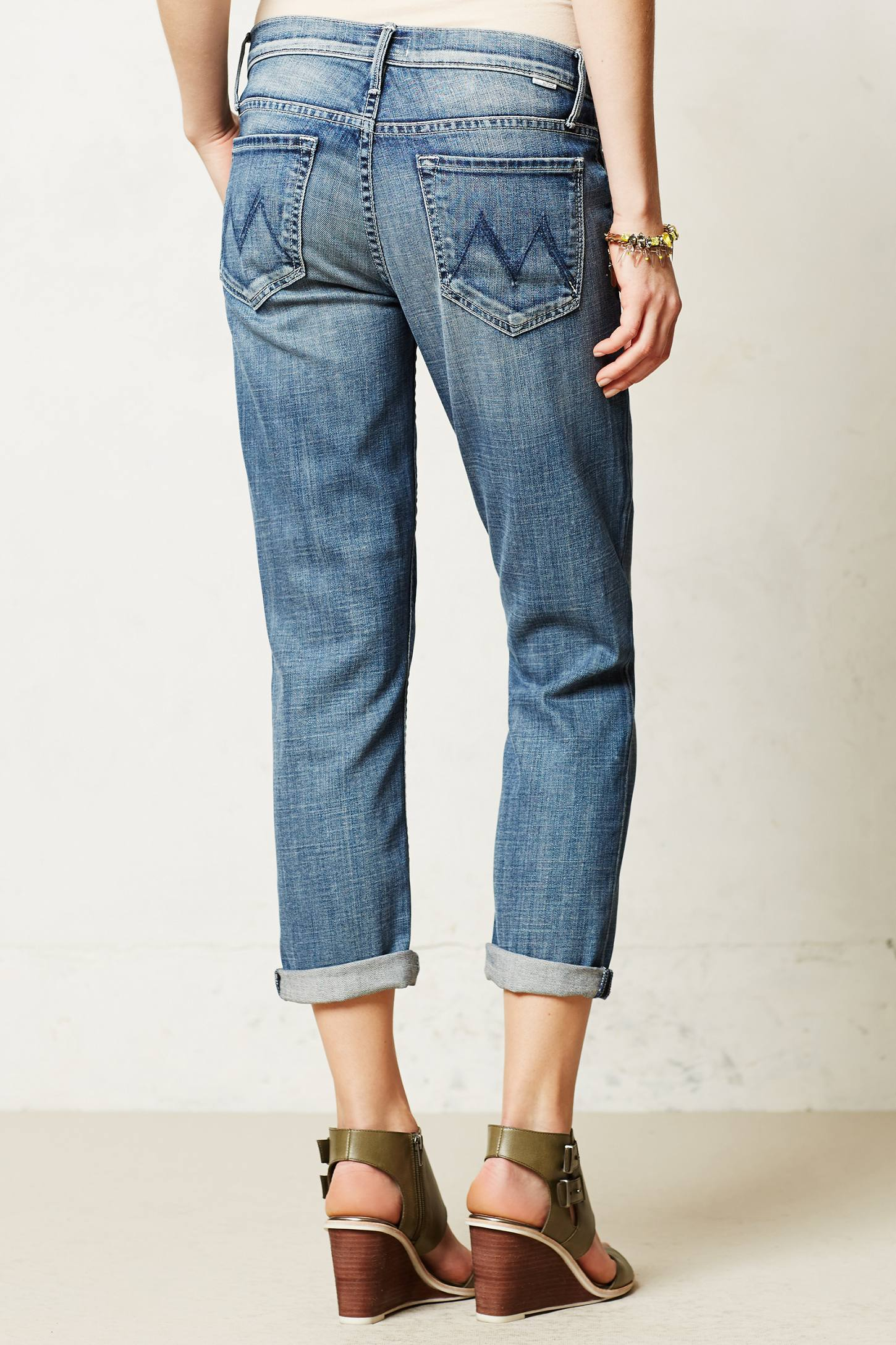 Anthropologie Mother Dropout Slouchy Skinny Jeans in Blue | Lyst