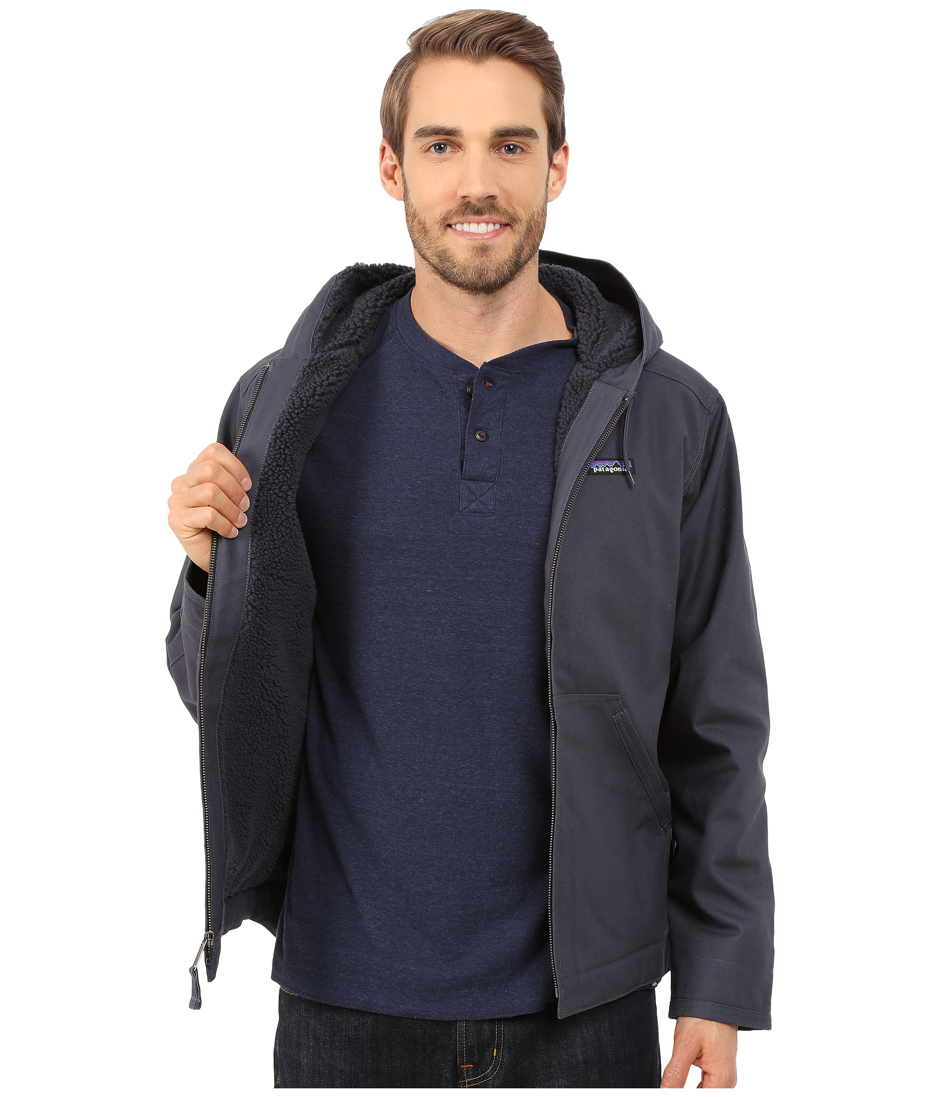 patagonia men's lined canvas hoody