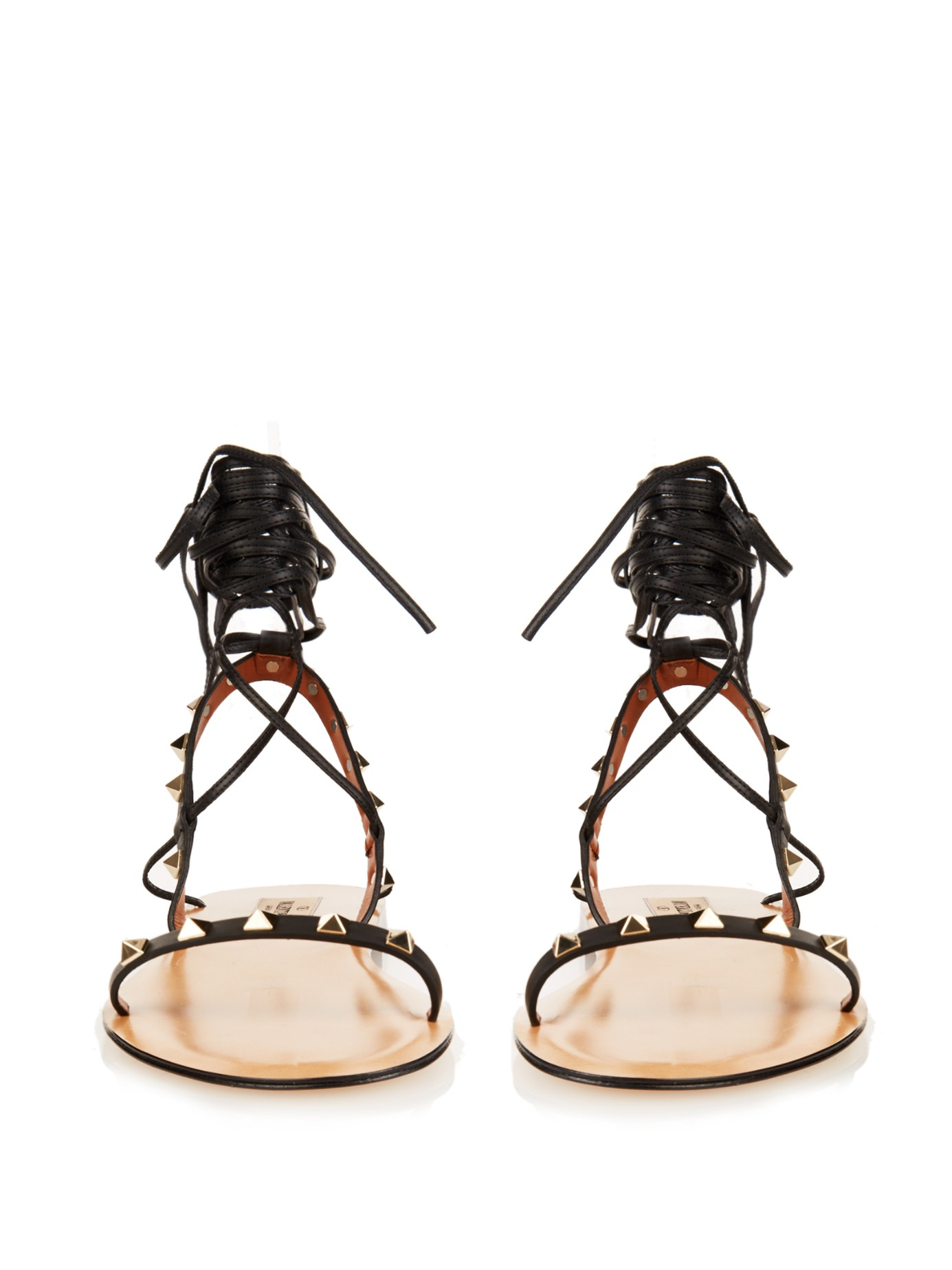 valentino lace up sandals