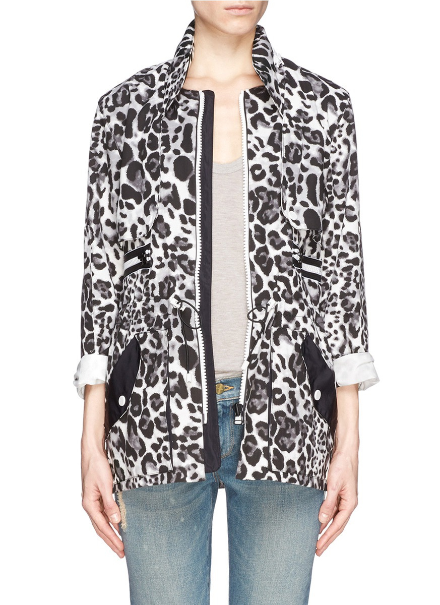 sandro leopard coat