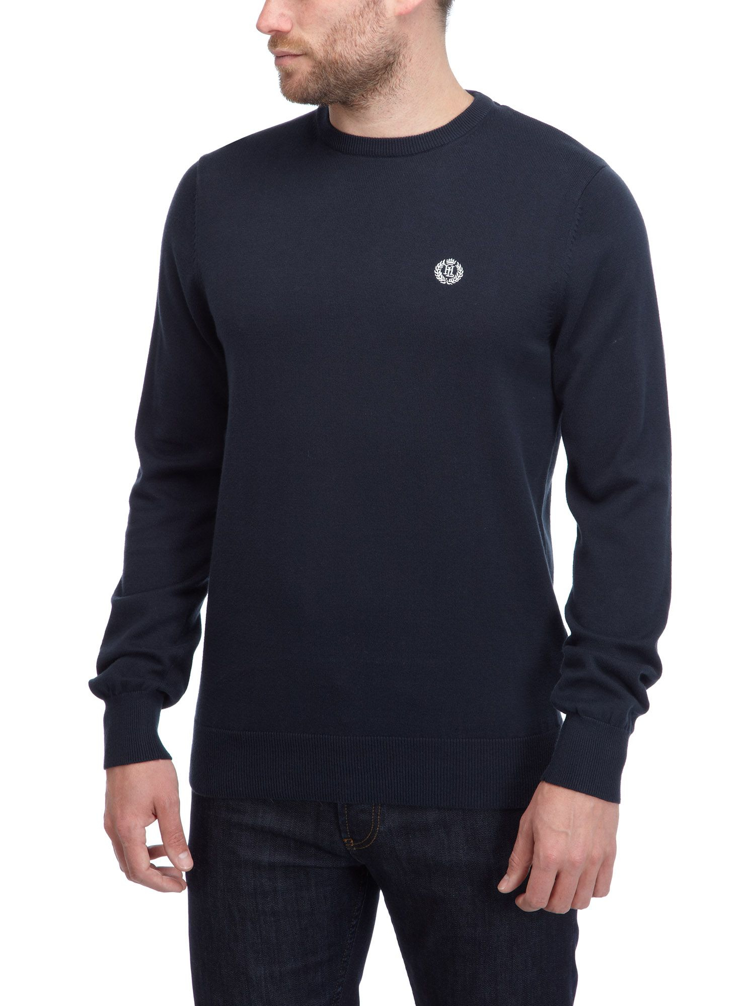 Henri lloyd Moray Crew Neck Pull Over Jumper in Blue for Men (Navy) | Lyst