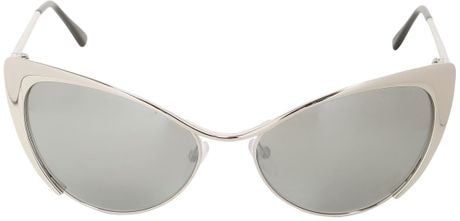 Tom ford silver cat eye sunglasses #6