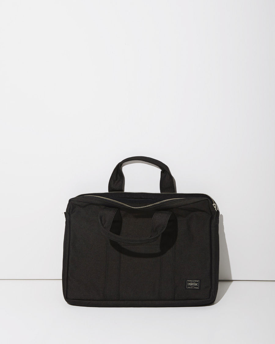 black canvas briefcase