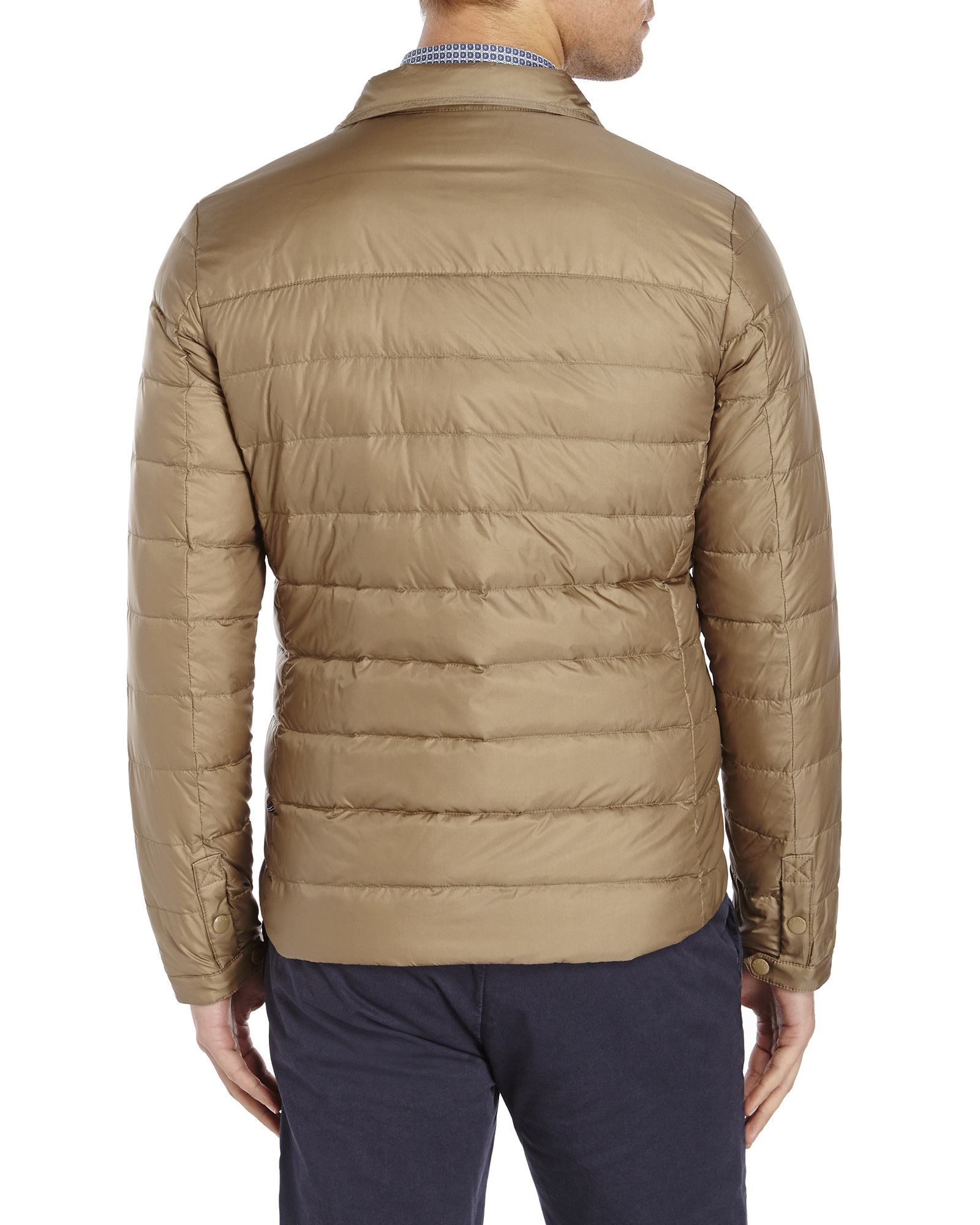 AT.P.CO Down Puffer Jacket in Brown for Men - Lyst