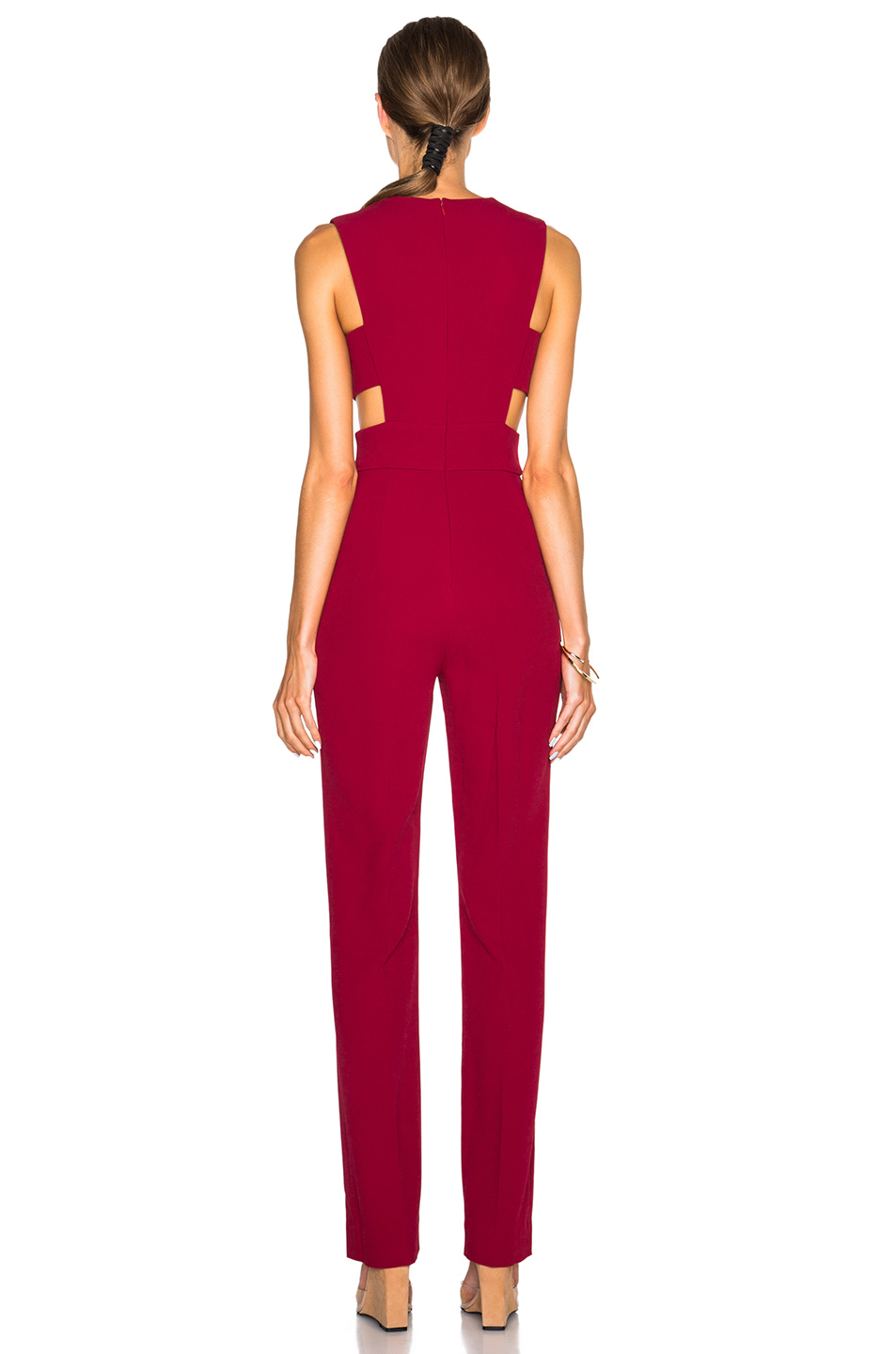 cushnie red jumpsuit