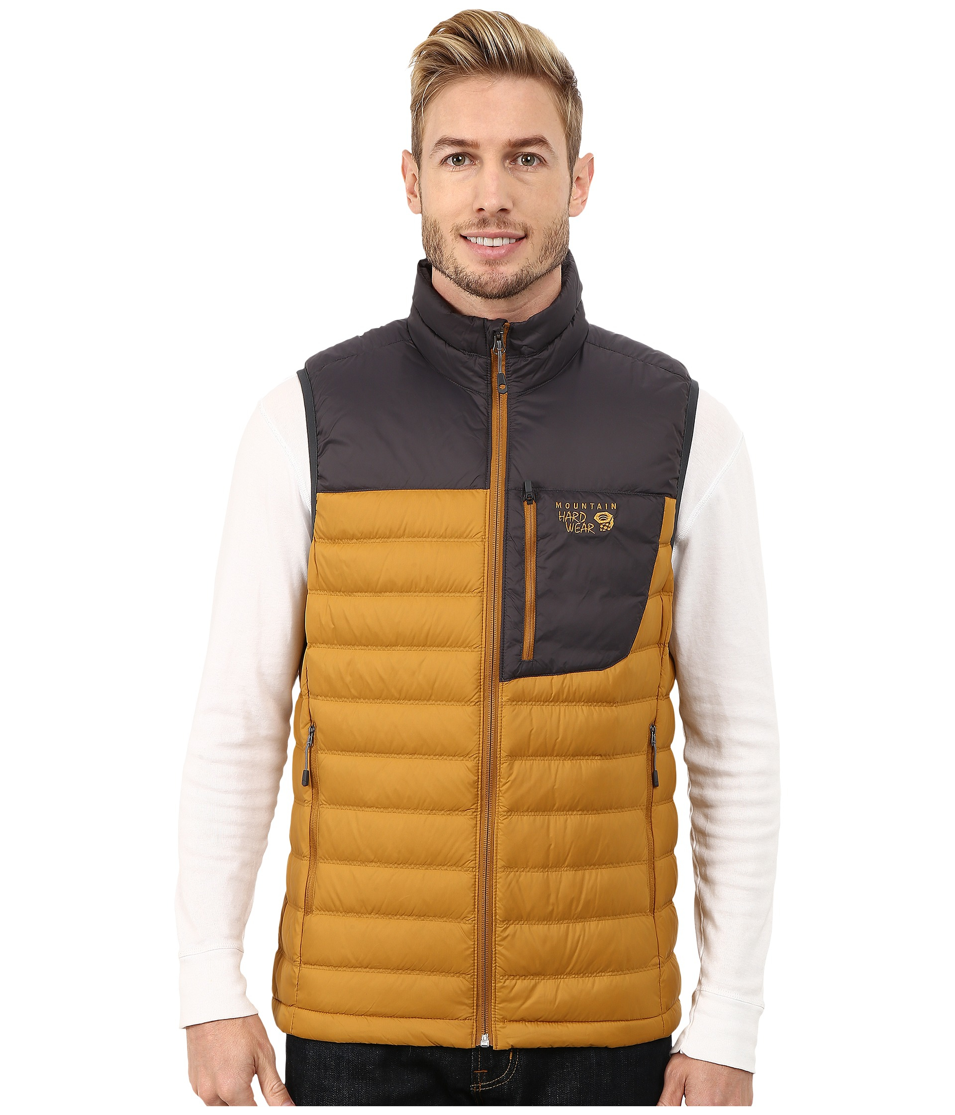 Download Mountain Hardwear Dynotherm™ Down Vest in Yellow for Men ...