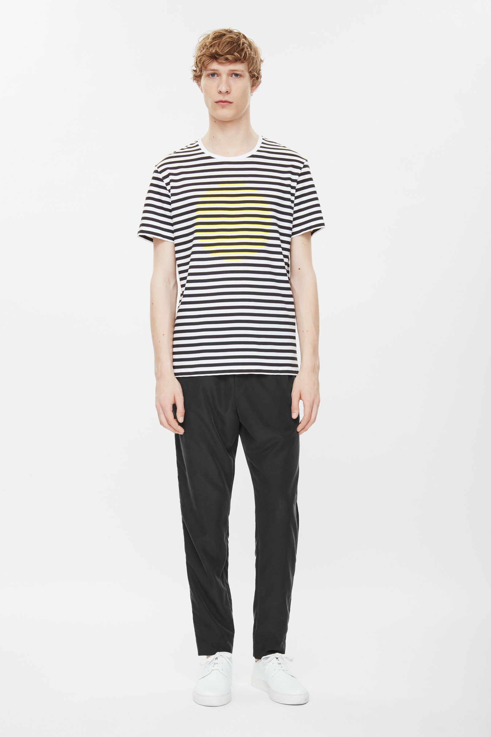 Cos Stripe And Circle T-shirt in Yellow for Men (Striped / Yellow Circle) | Lyst
