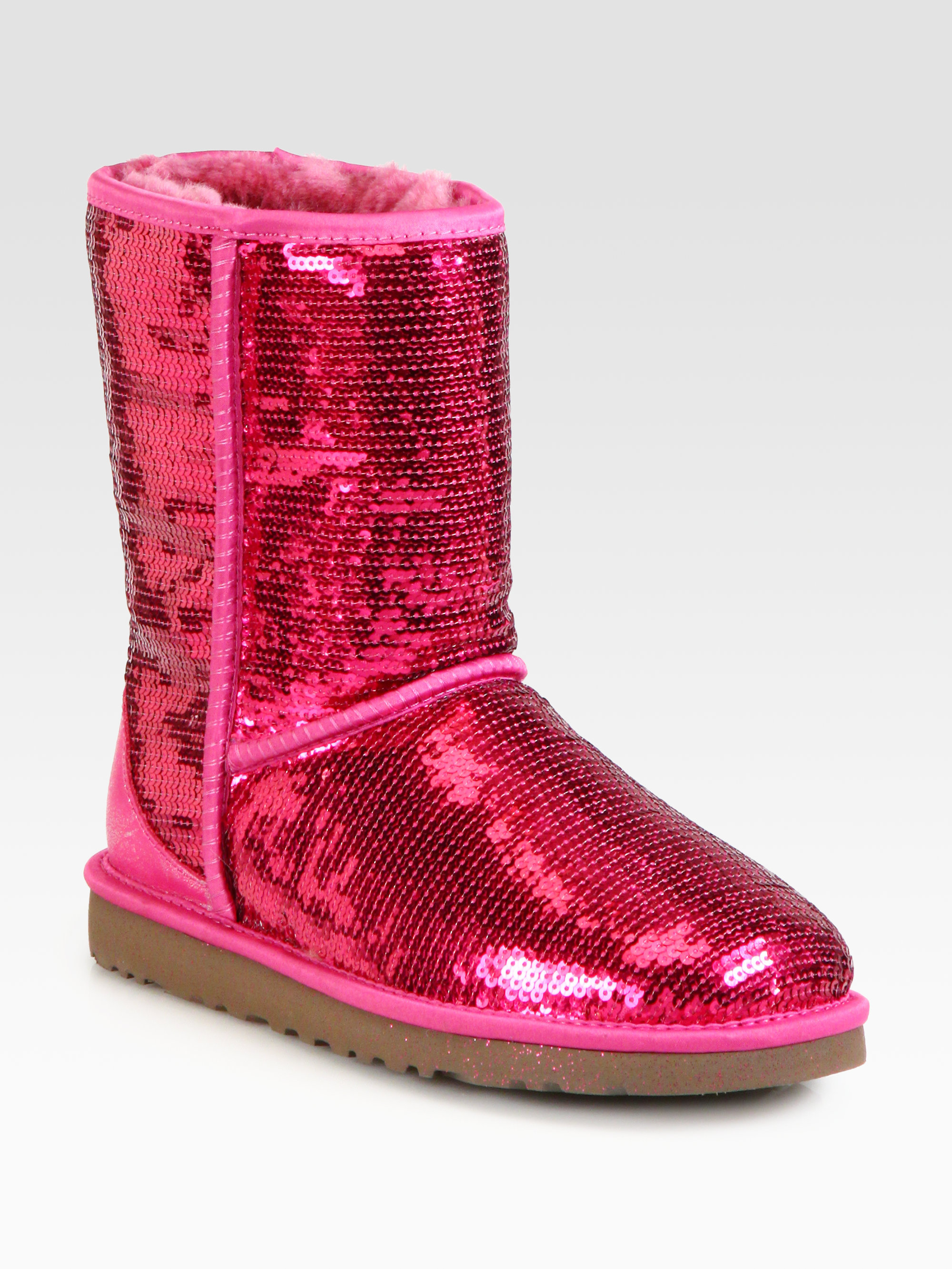pink sparkly ugg boots