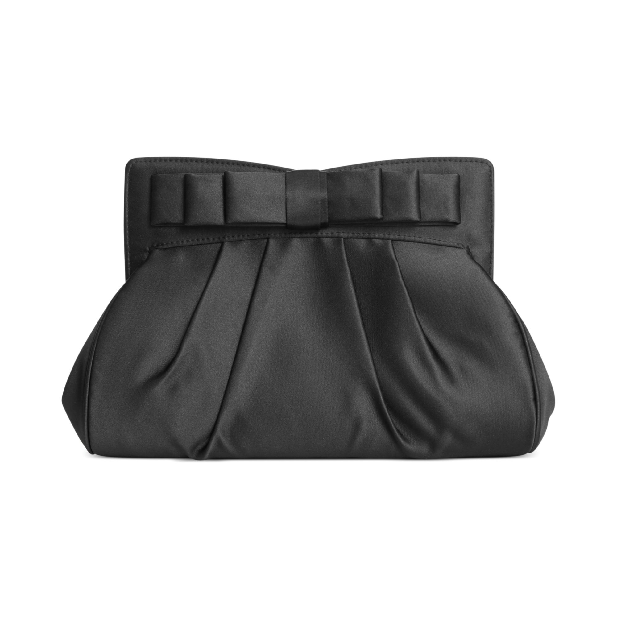 Lyst La Regale Bow Tie Clutch in Black