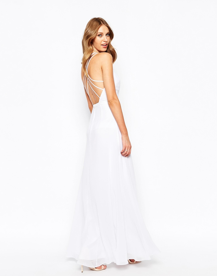 fame and partners white dress