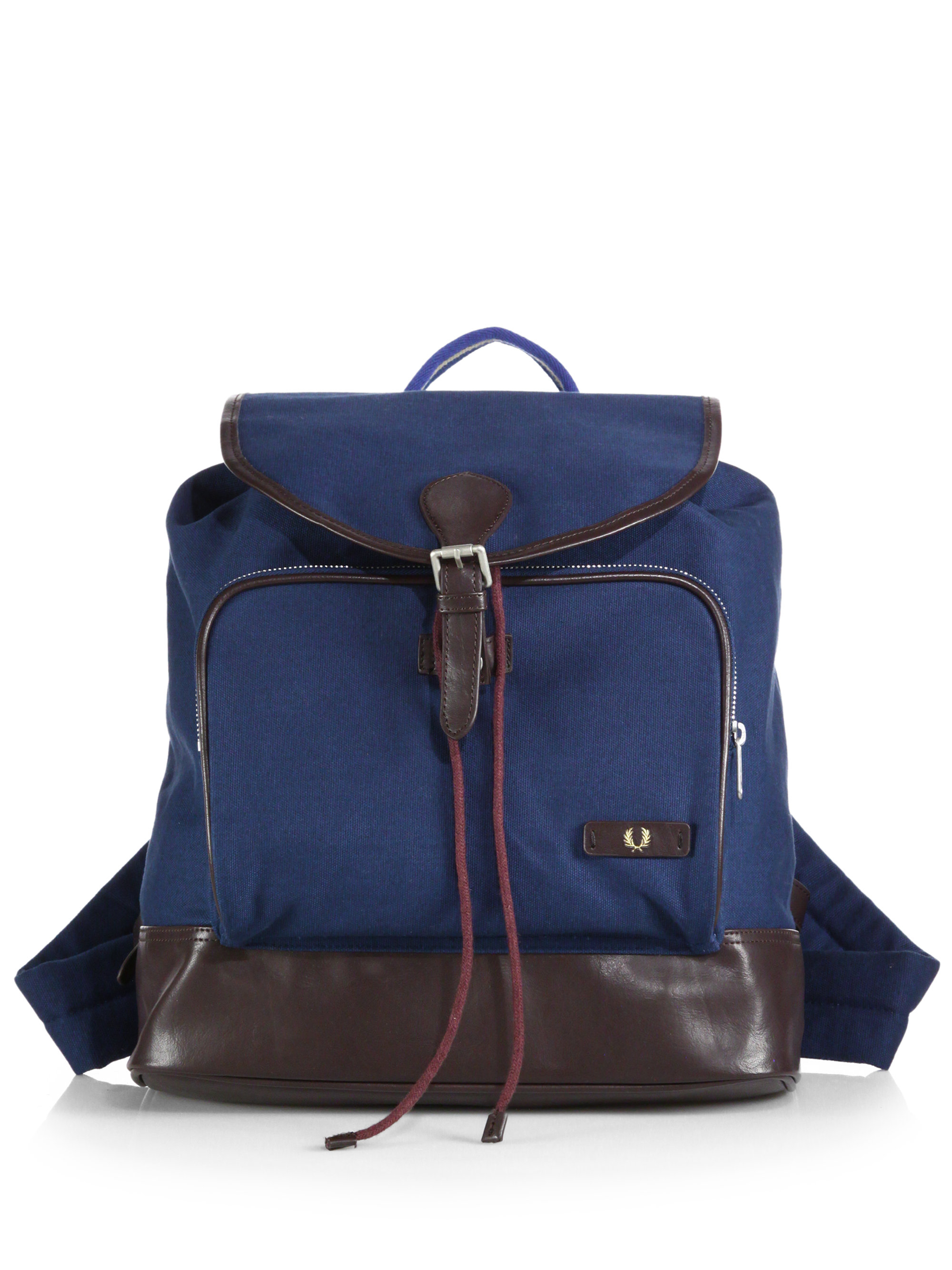 Fred Perry Classic Canvas Rucksack in Blue for Men - Lyst