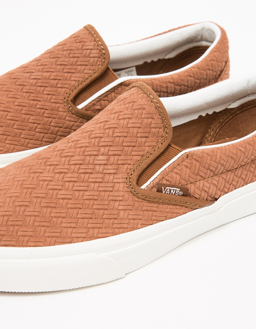 vans braided suede slip on