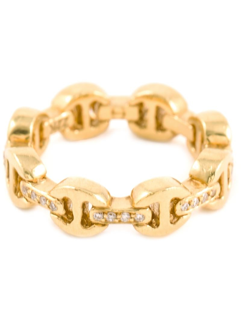 Hoorsenbuhs 'dame' Tri-link Ring in Metallic (Yellow) | Lyst