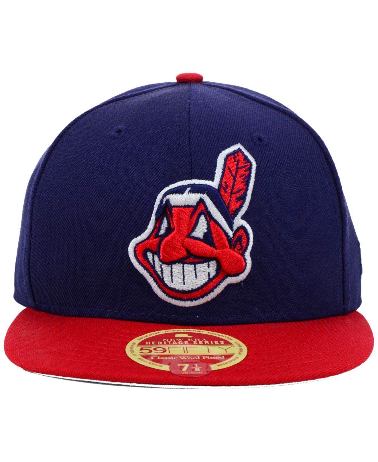 KTZ Cleveland Indians Wool Classic 59Fifty Cap in Blue for Men | Lyst