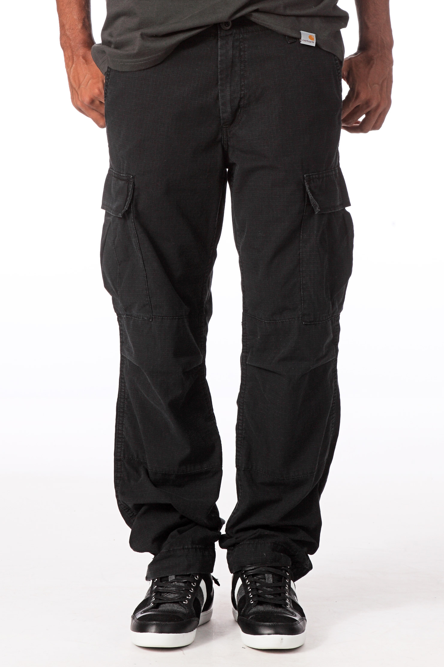 Carhartt Jeans Slim Cargo Pant in Black for Men | Lyst