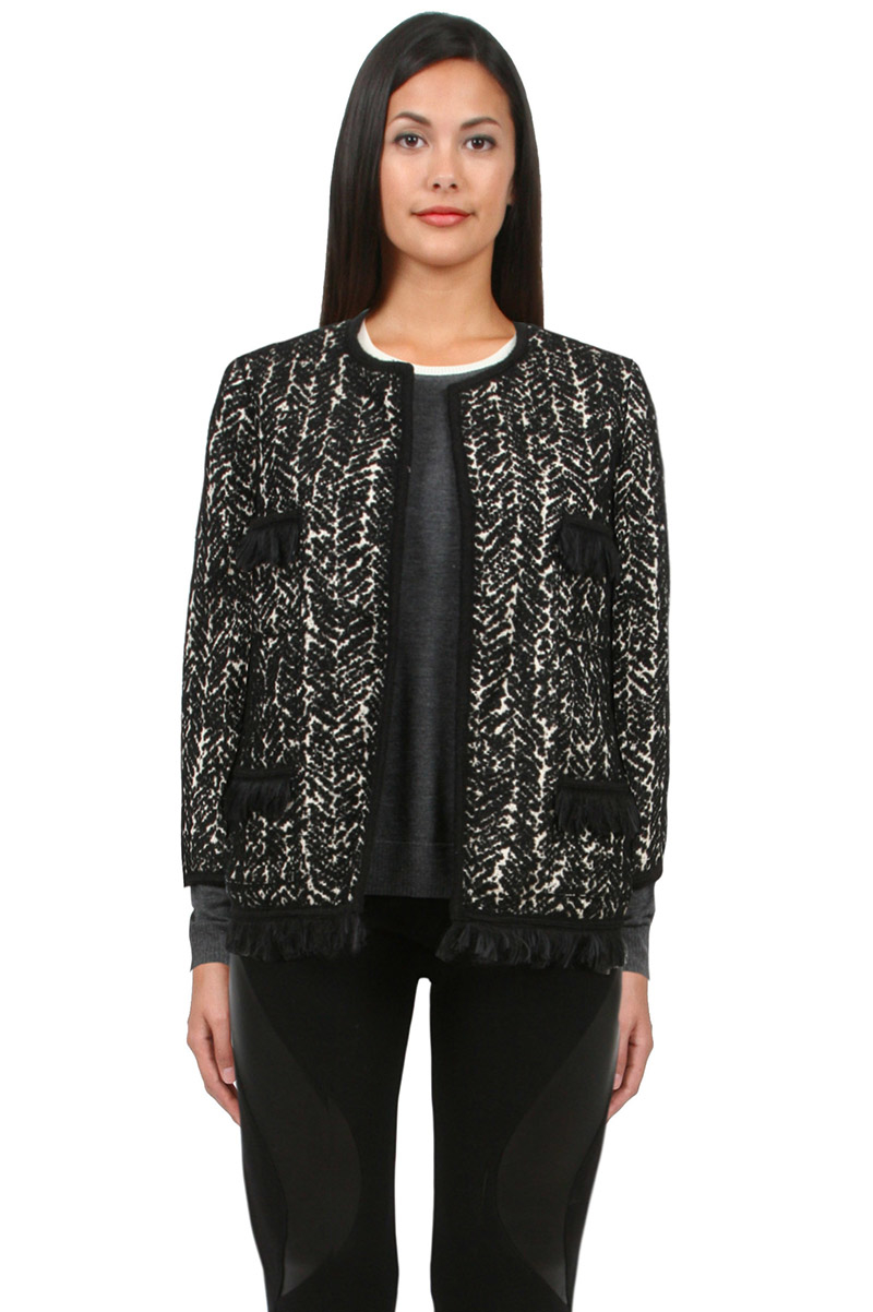 anna sui black multi boucle jacket black product 2 944506039 normal