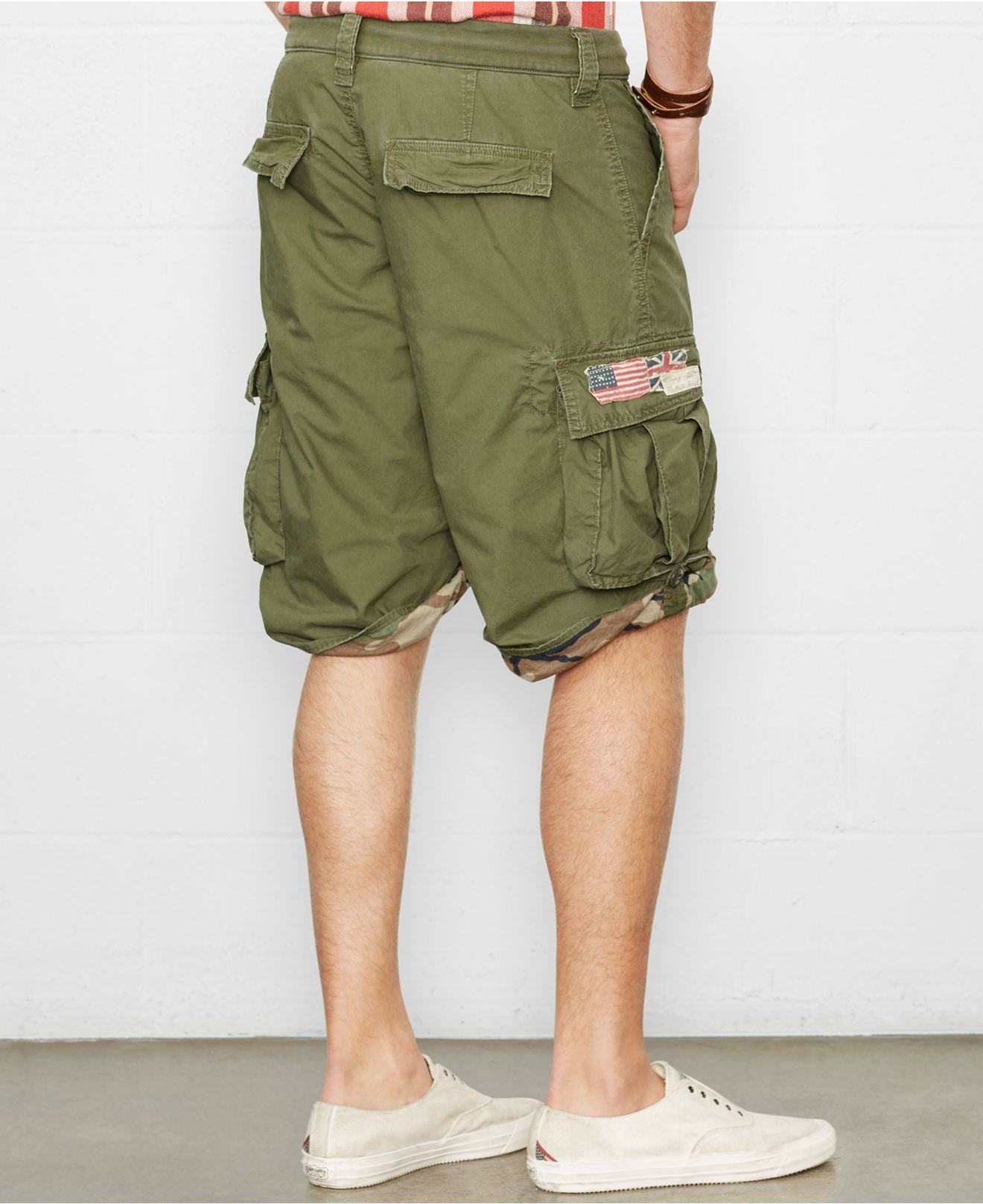 Denim & Supply Ralph Lauren Military Cargo Shorts in Green for Men | Lyst