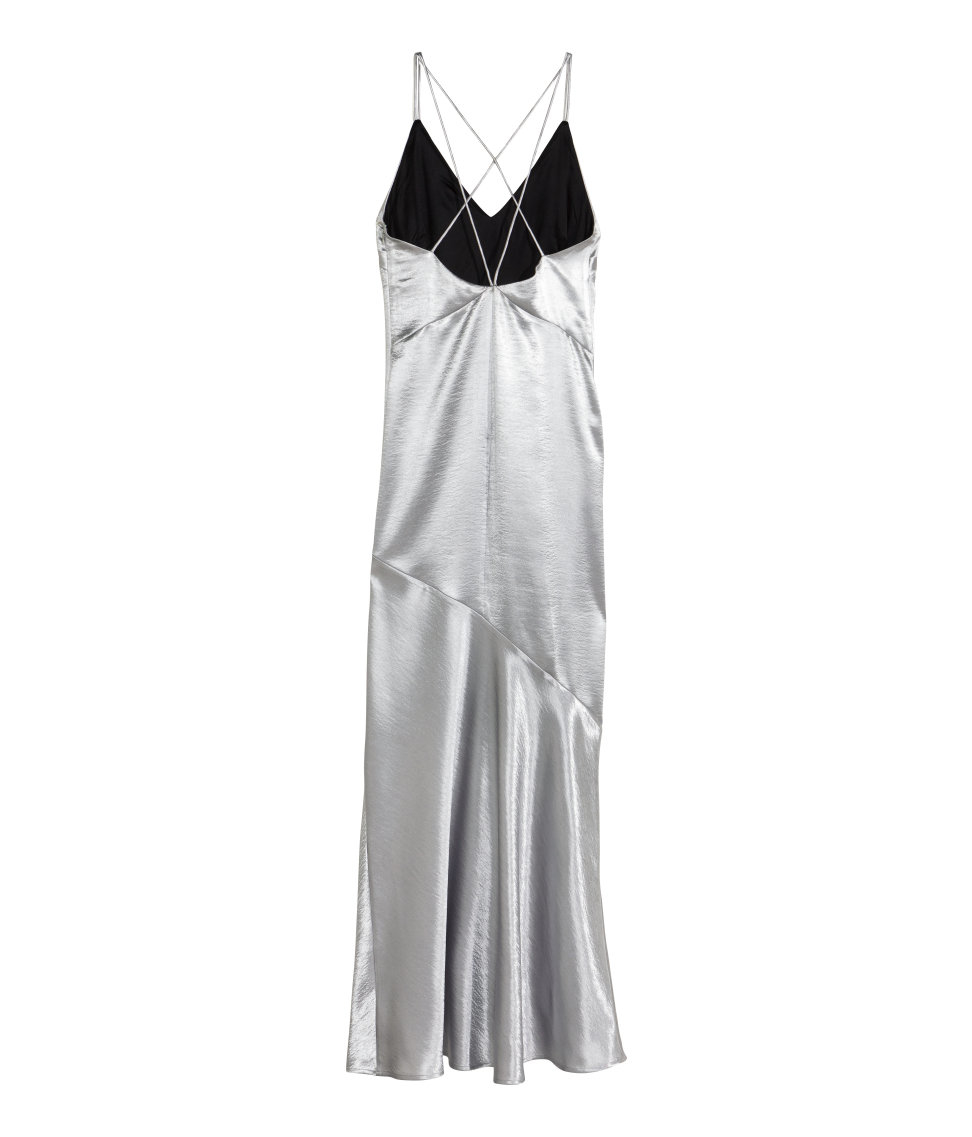 H\u0026M Synthetic Metallic Dress | Lyst 