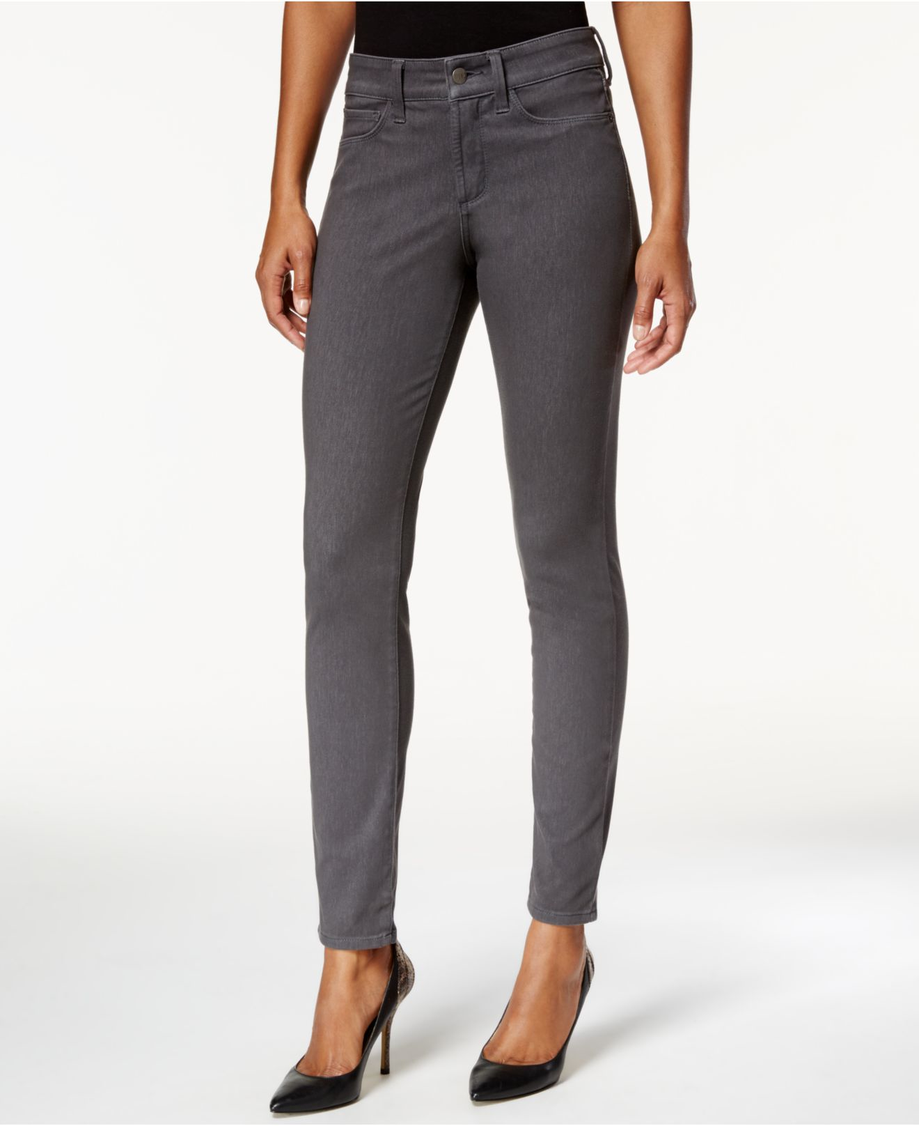 Nydj Alina Skinny Jeans in Gray Lyst