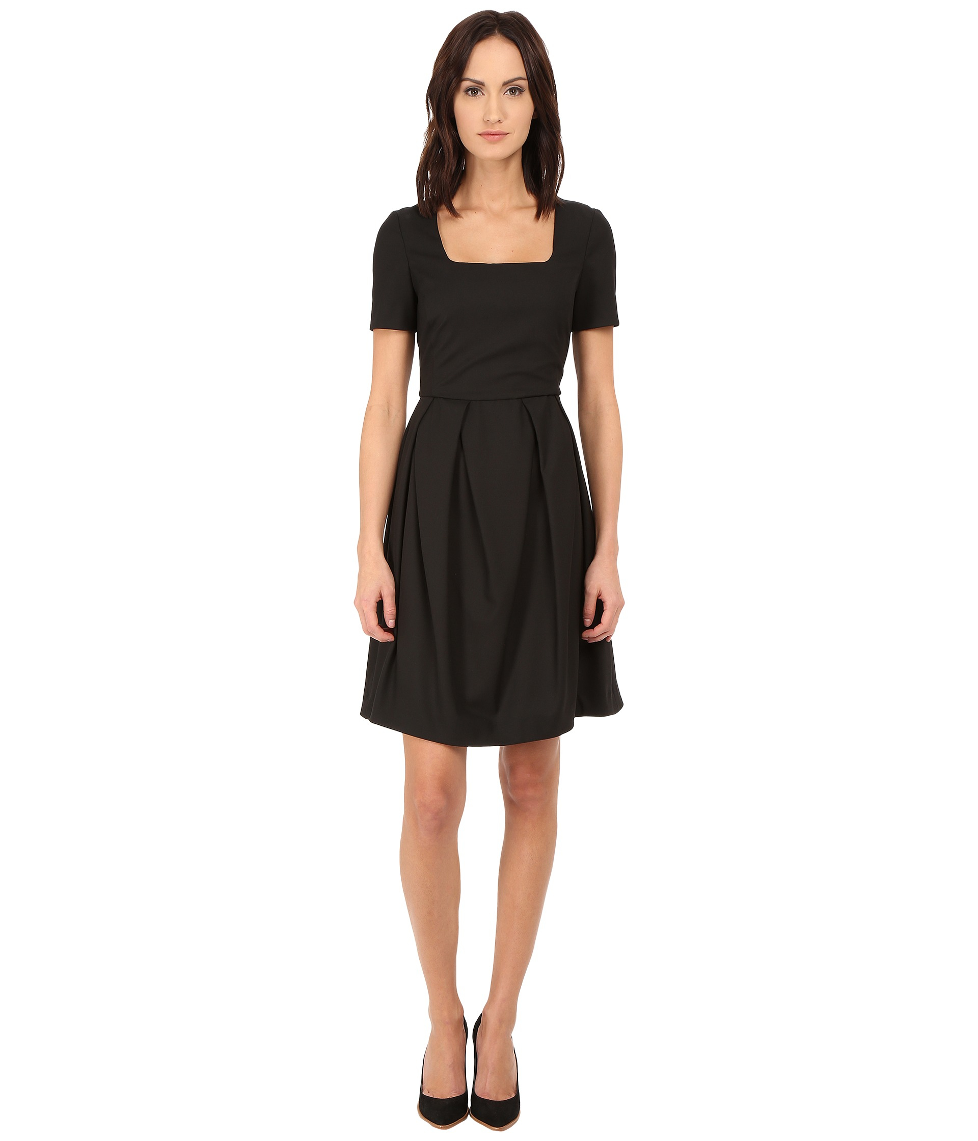 Lyst Armani Jeans Short Little Black Dress Square Decote In Gallery